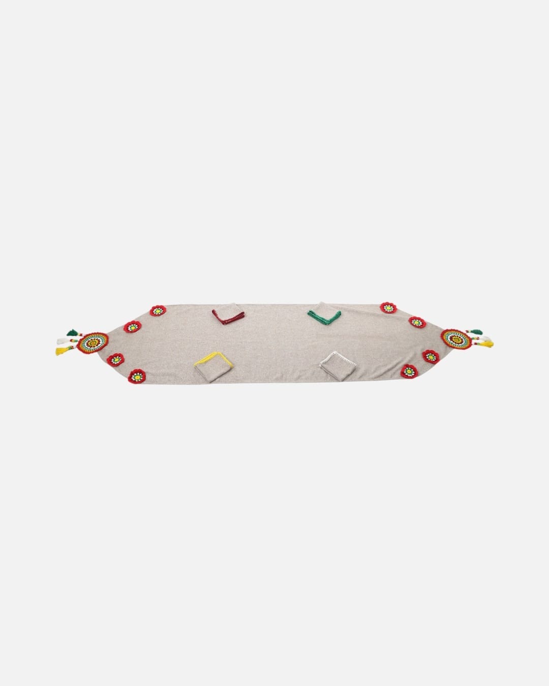 Floral Table Runner, Afghan Inspired Decorative Tablecloth