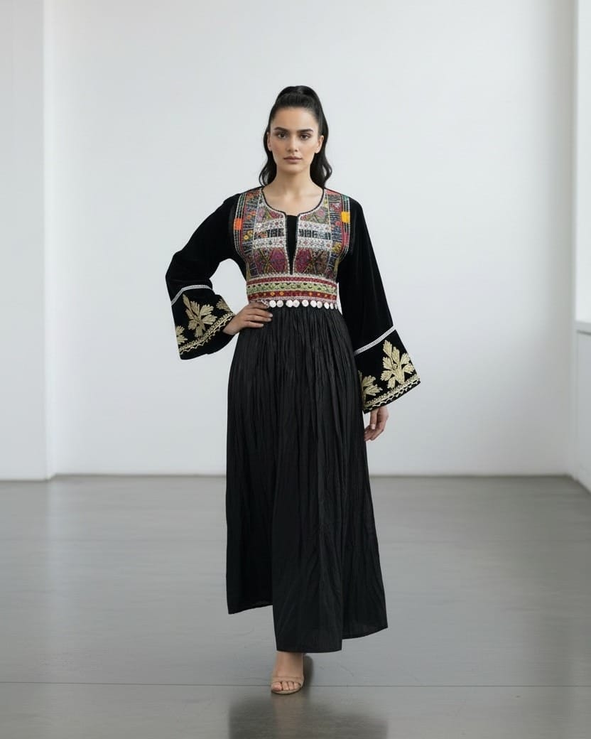 Black Afghan Dress For Women