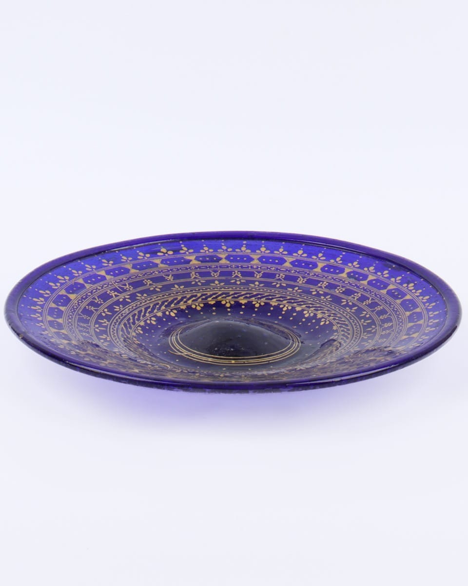 Handblown Glassware Miniature Work Plates (Set of 4)