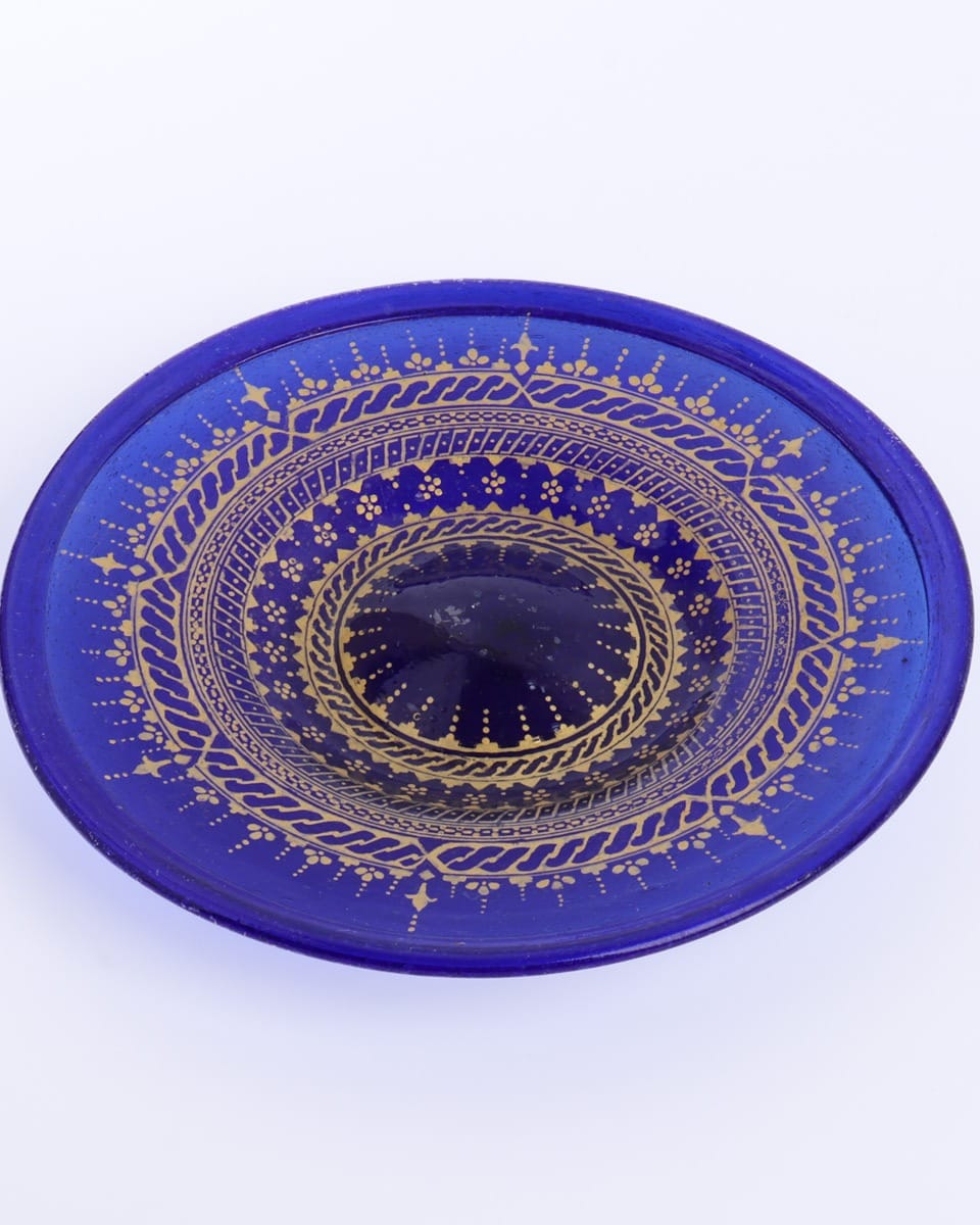 Handblown Glassware Miniature Work Plates (Set of 4)