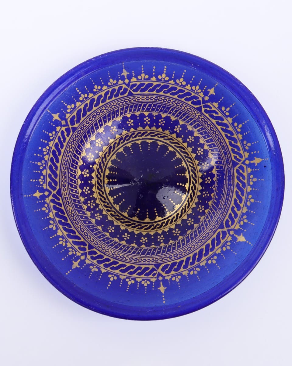 Handblown Glassware Miniature Work Plates (Set of 4)