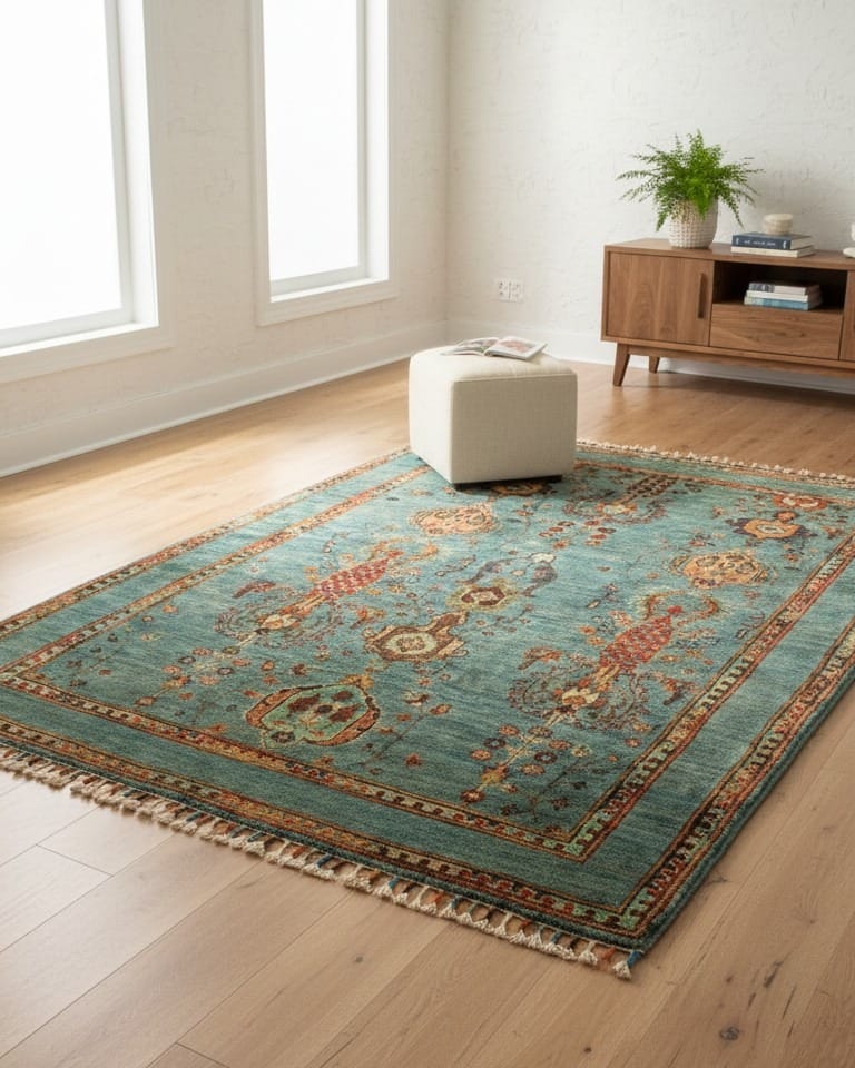 Traditional Afghan Hand Knotted Carpet Afghanistan