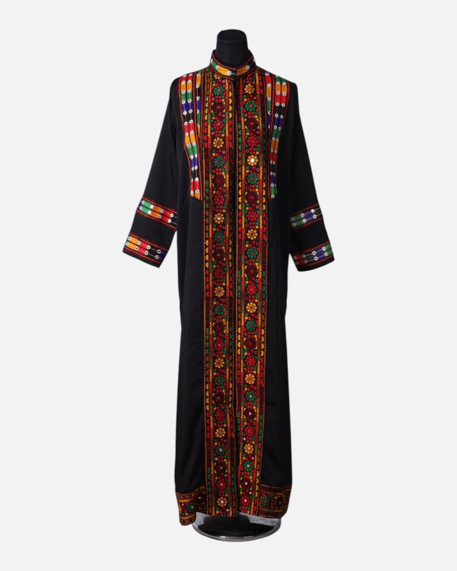 Colorful Tajik Women’s Chapan – Handcrafted Traditional Embroidery Coat