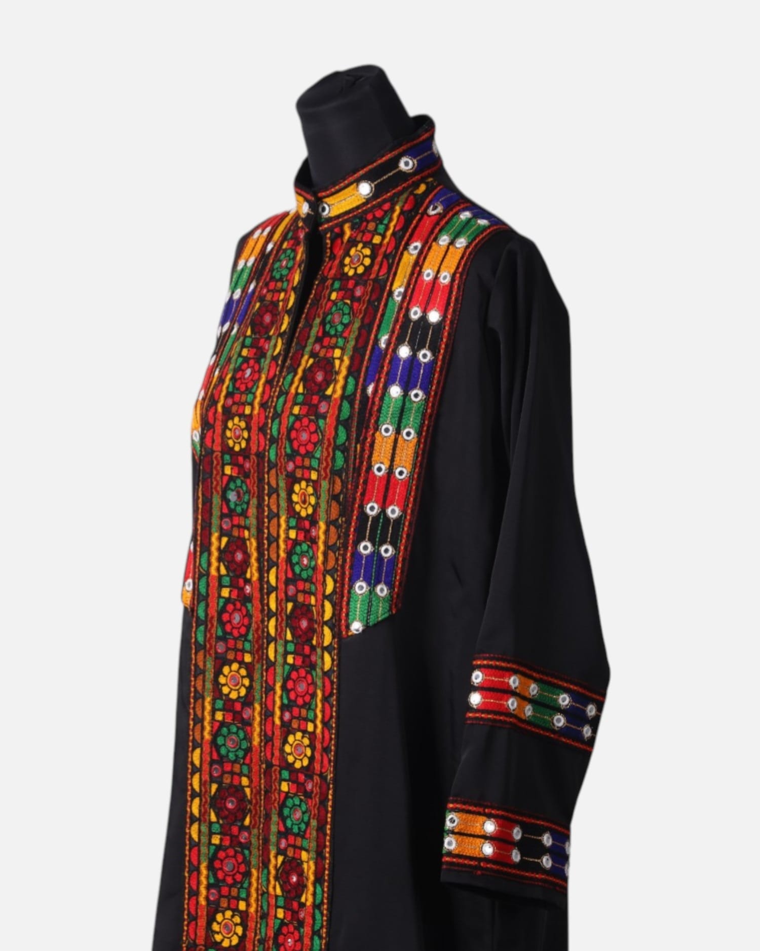 Colorful Tajik Women’s Chapan – Handcrafted Traditional Embroidery Coat