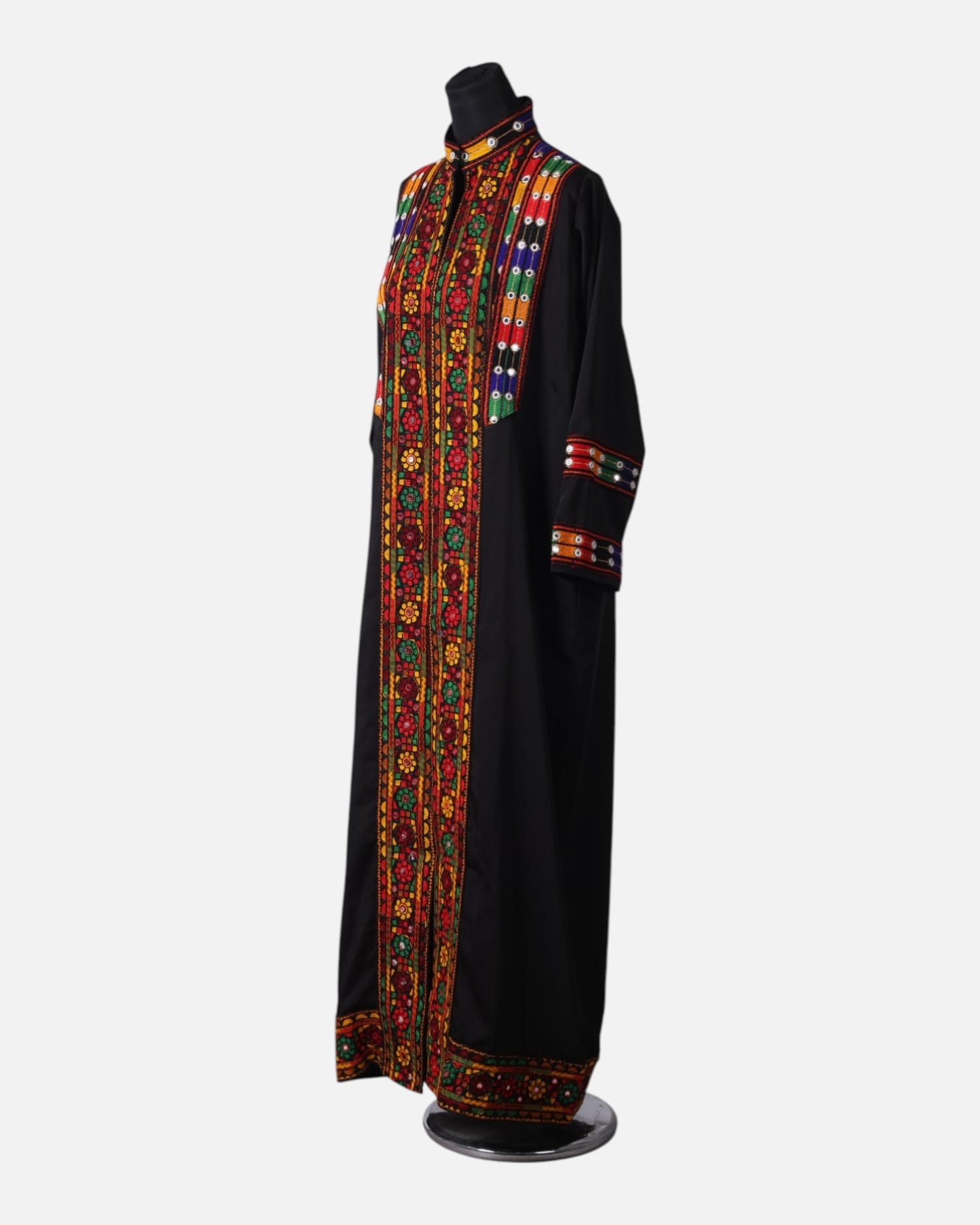 Colorful Tajik Women’s Chapan – Handcrafted Traditional Embroidery Coat