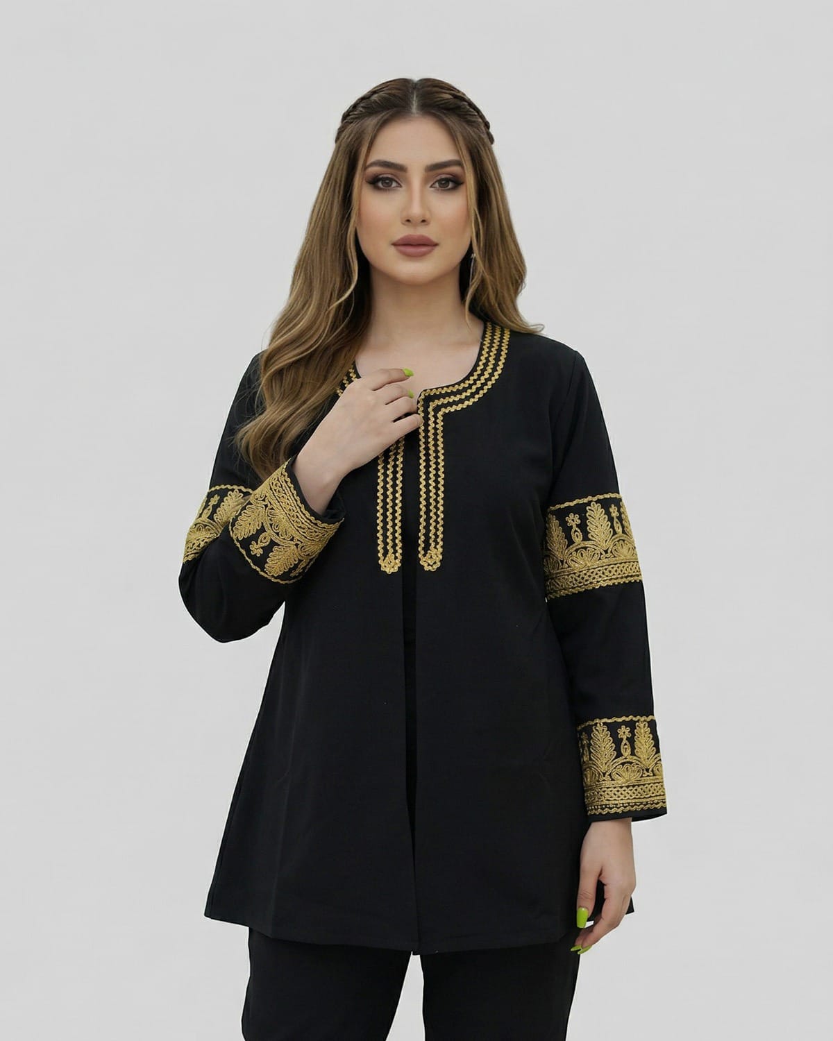 Kurti Patlon – Handcrafted Afghan Embroidery Design Coat