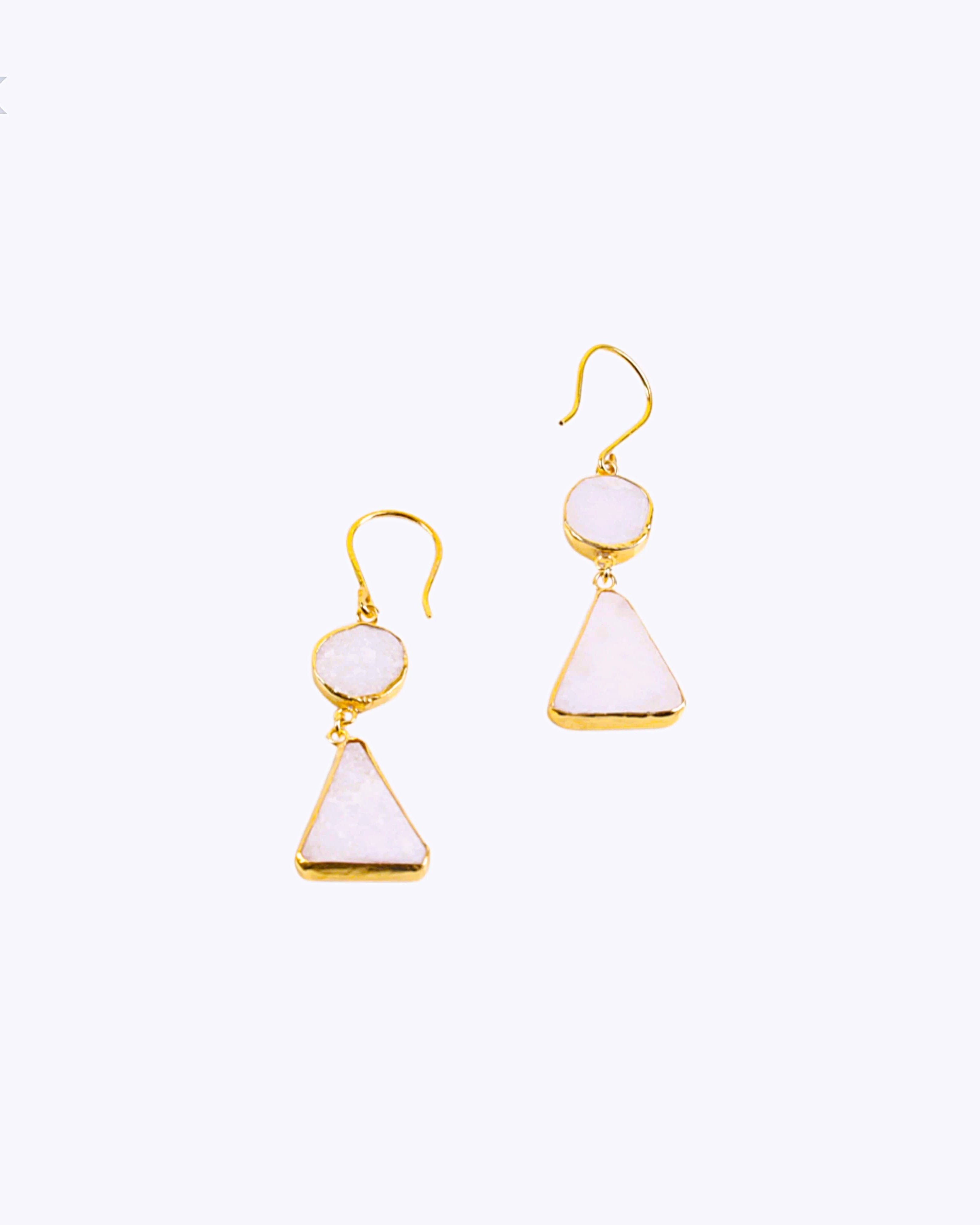Milky Quartz Women Earrings