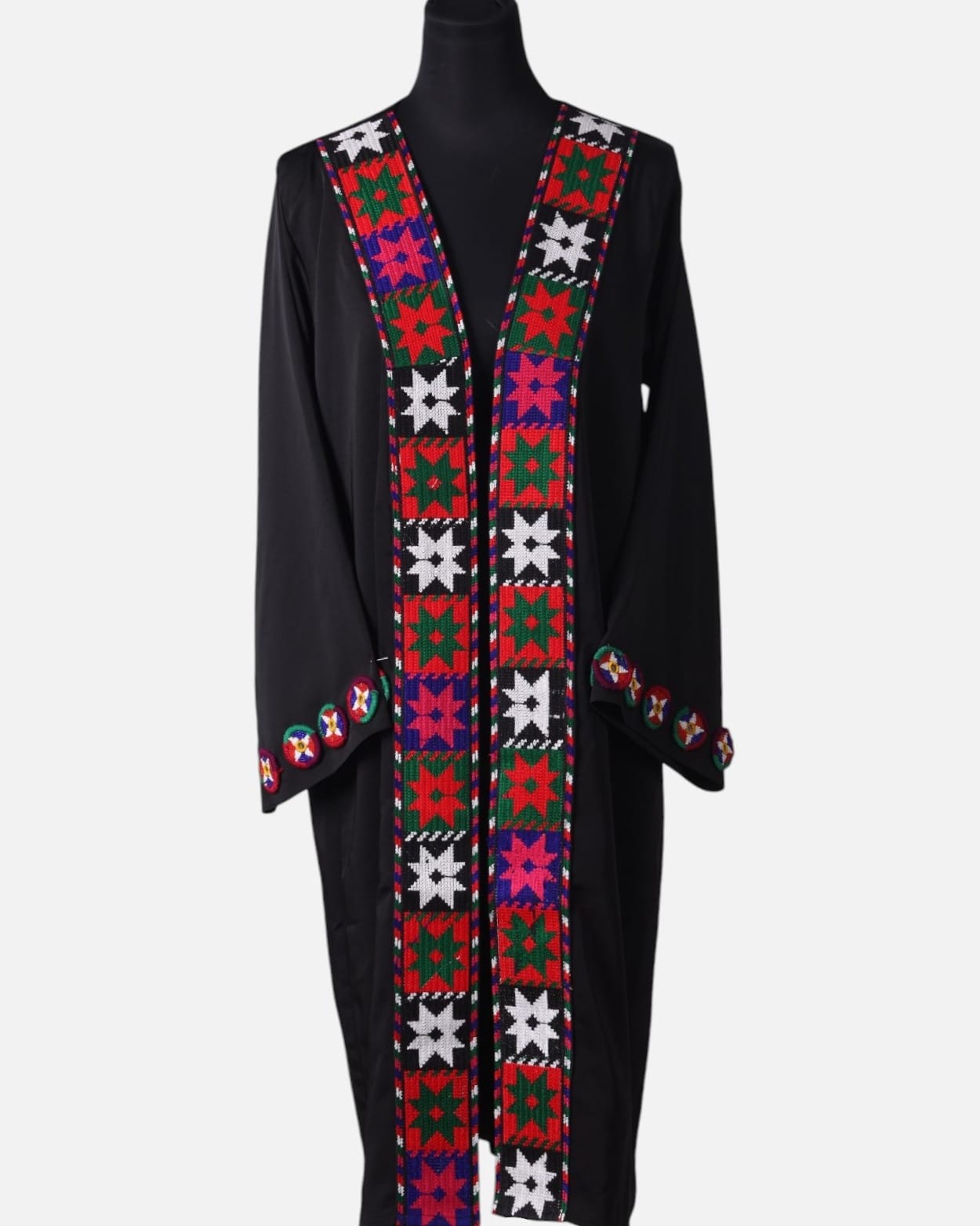 Black Tajik Women’s Chapan Handcrafted Coat