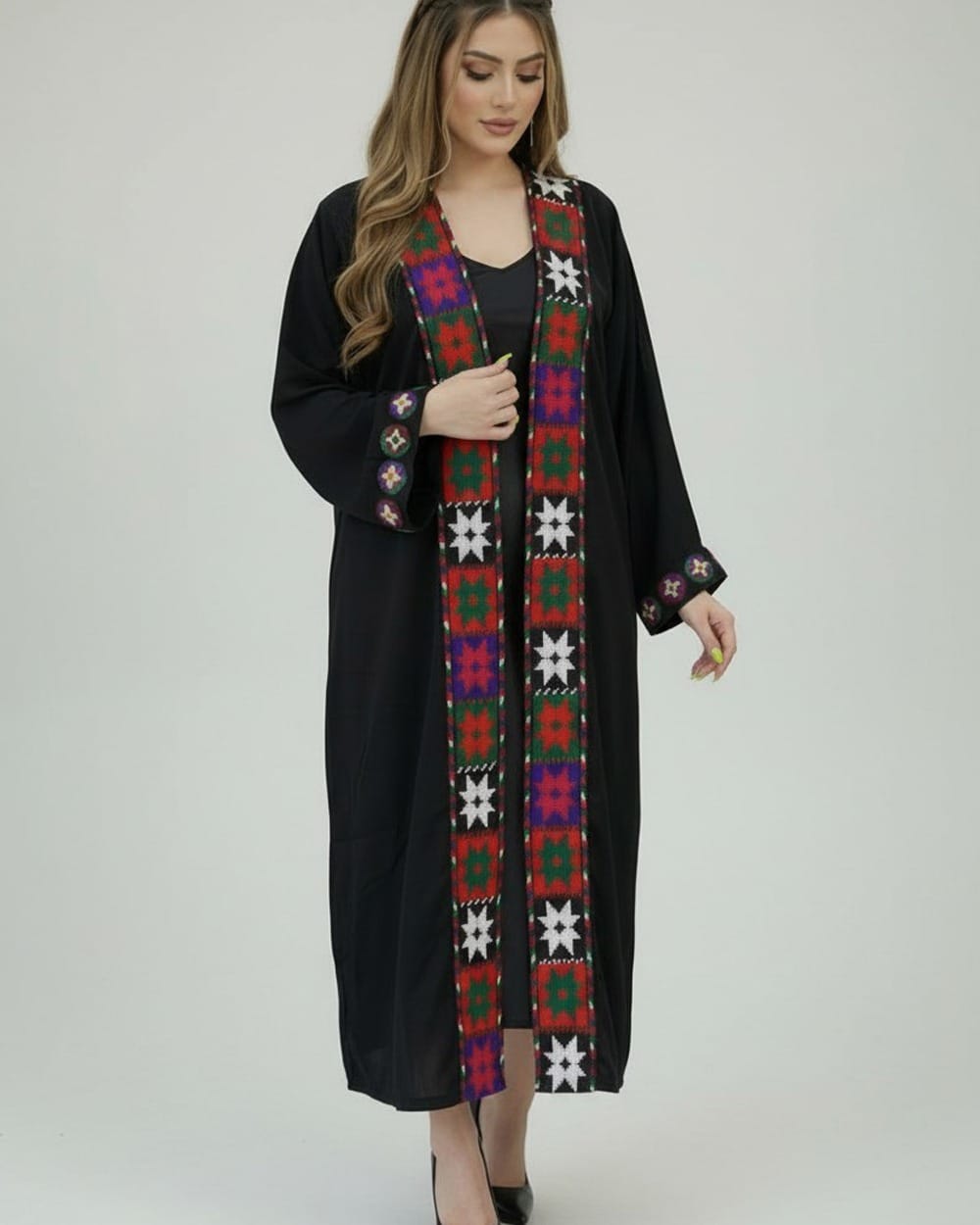 Black Tajik Women’s Chapan Handcrafted Coat