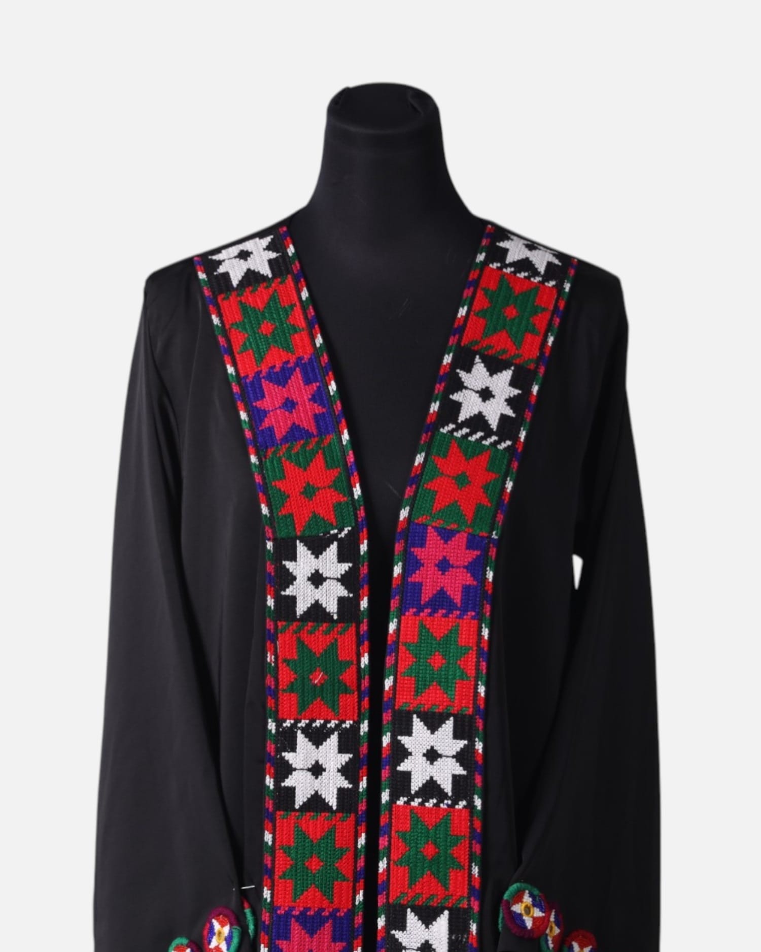 Black Tajik Women’s Chapan Handcrafted Coat