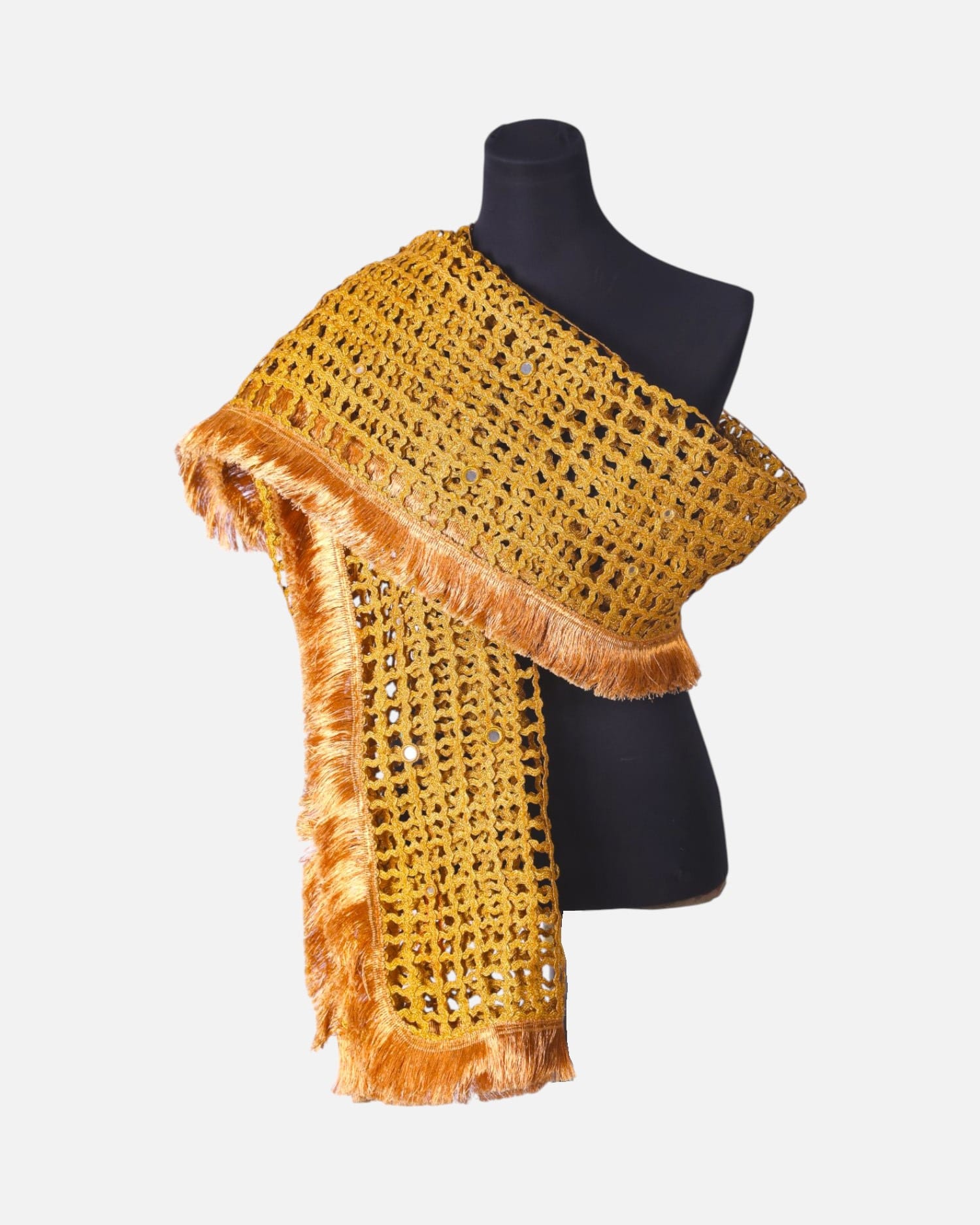 Yellow Unique Shawl For Girls