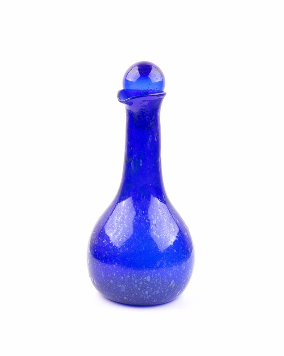 Blue  Jug Glassware Handmade