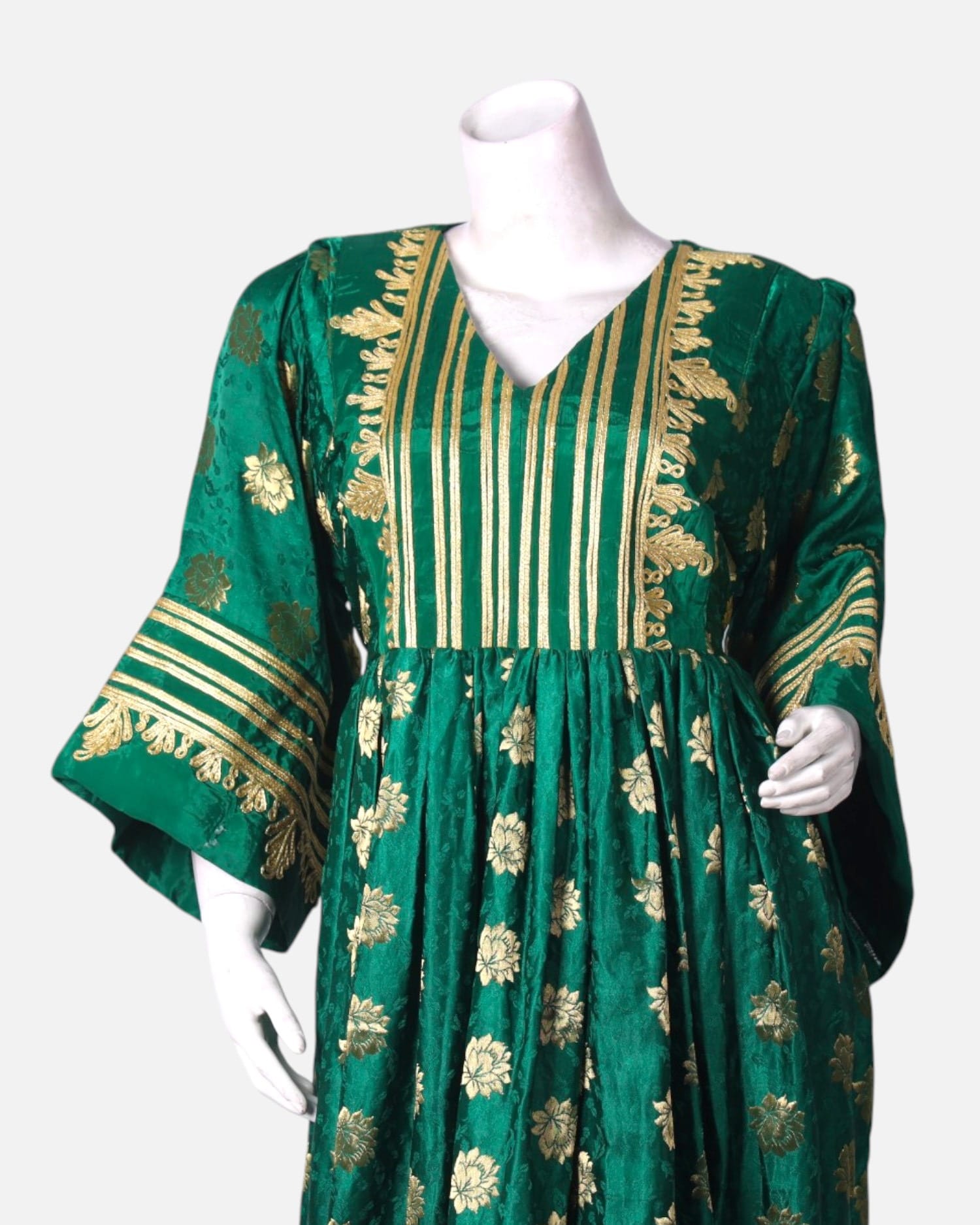 emerald green tutu dress ZAMRUD - Emerald Green Twill Two-Pieces Scallop Wedding Dress (Baju  Sanding) main image 0