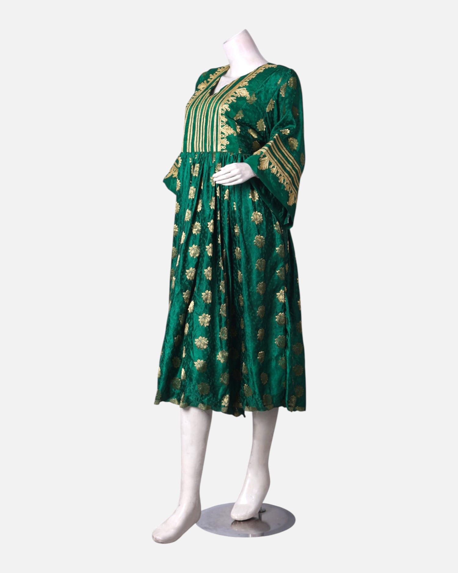 Emerald Green Afghan Traditional Dress