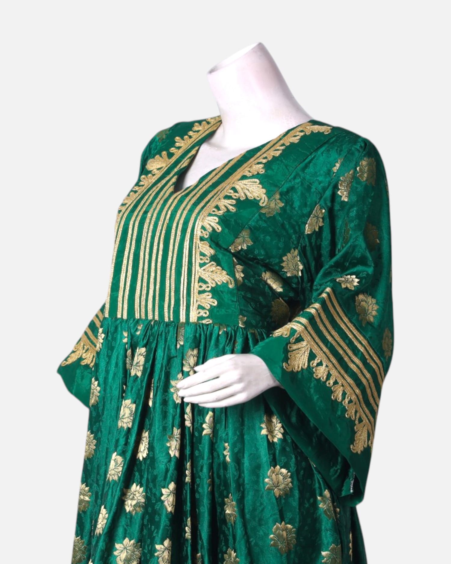 Emerald Green Afghan Traditional Dress