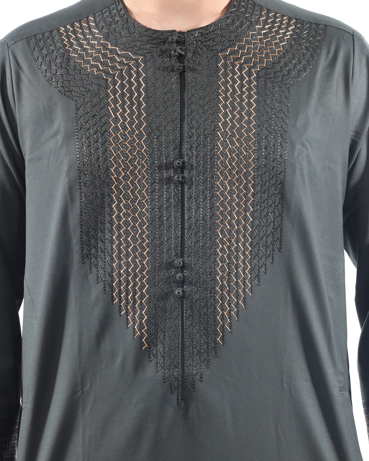 Men’s Arabic Green Outfit Design Perhran Tunban