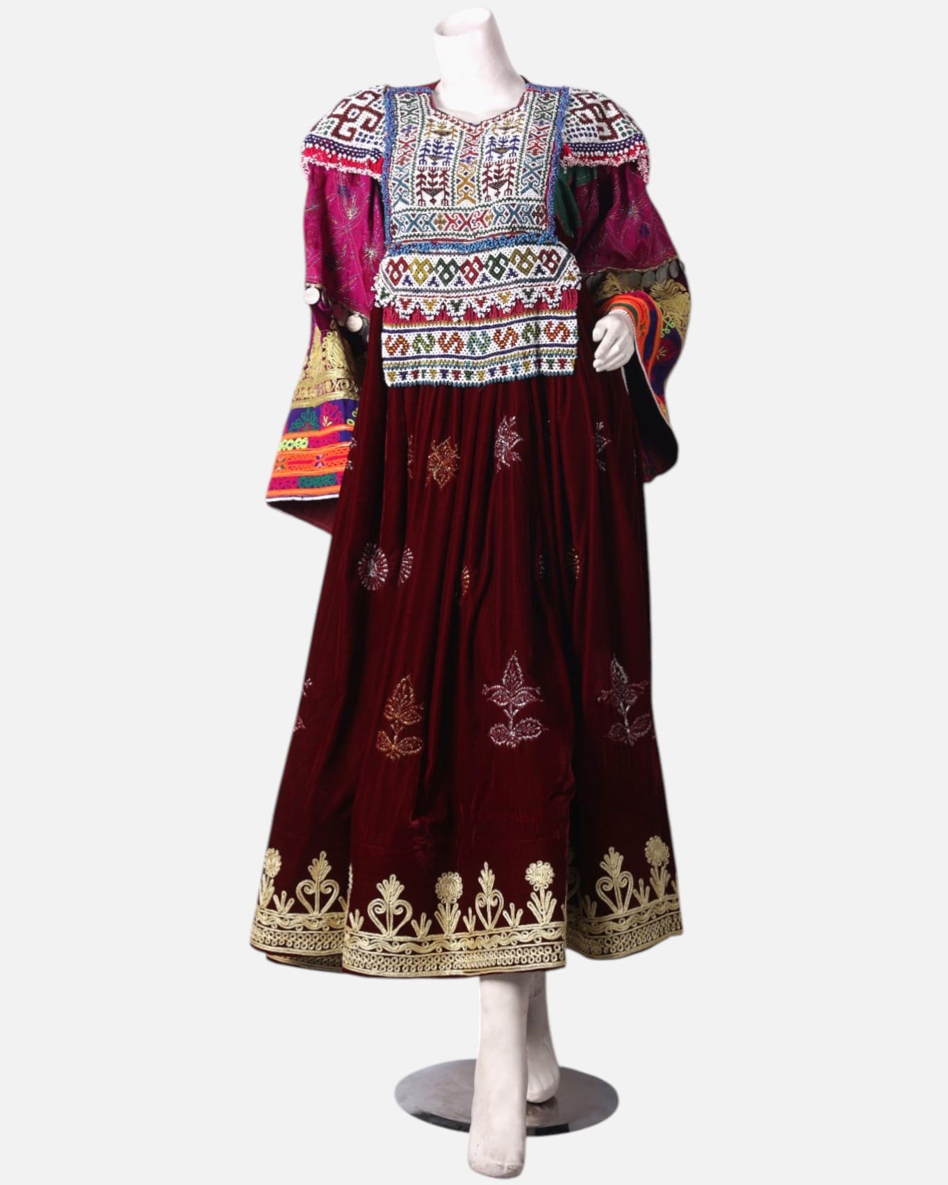 Embroidered Red Dress