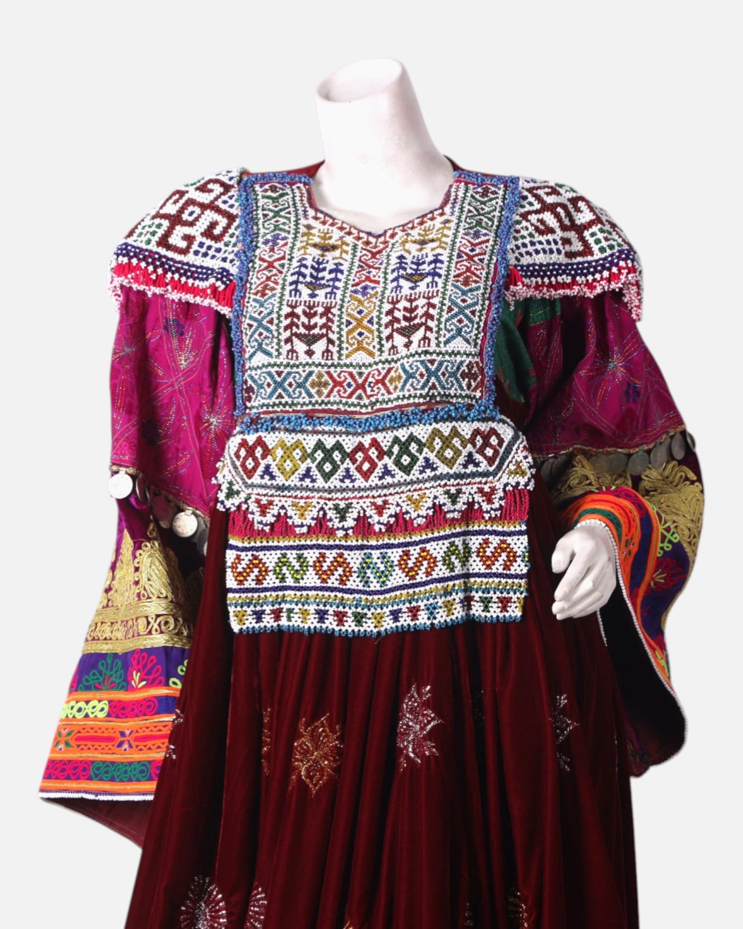 Embroidered Red Dress