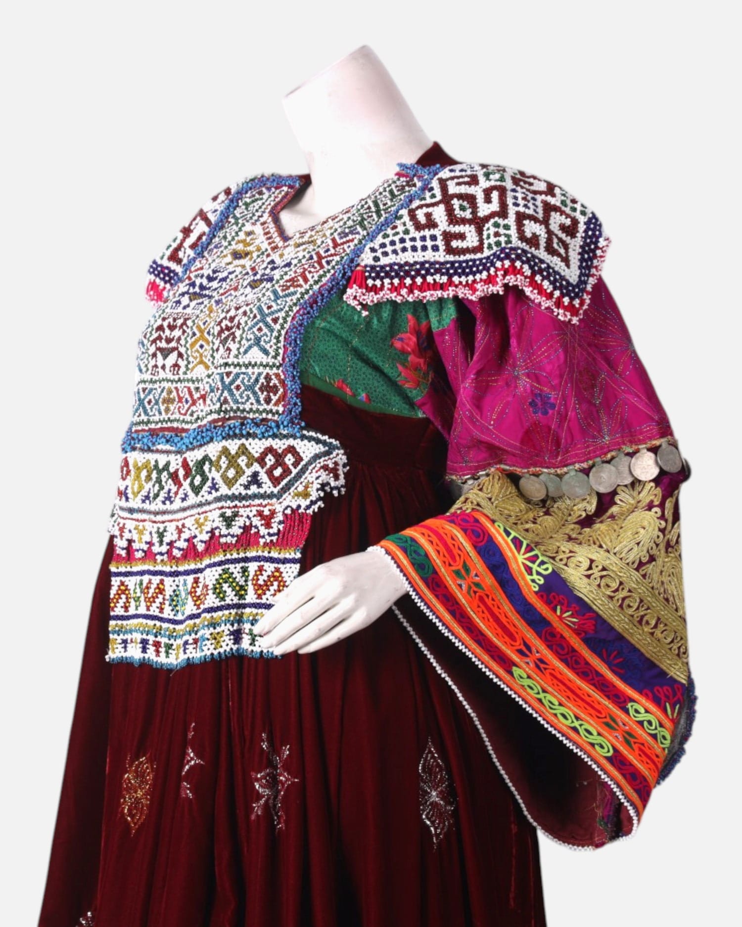 Embroidered Red Dress