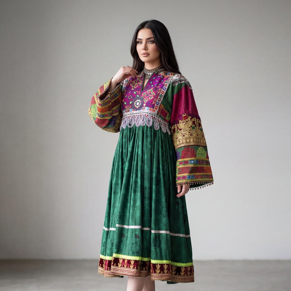kuchi dress design Afghan Dress -Tribal Kuchi Dress