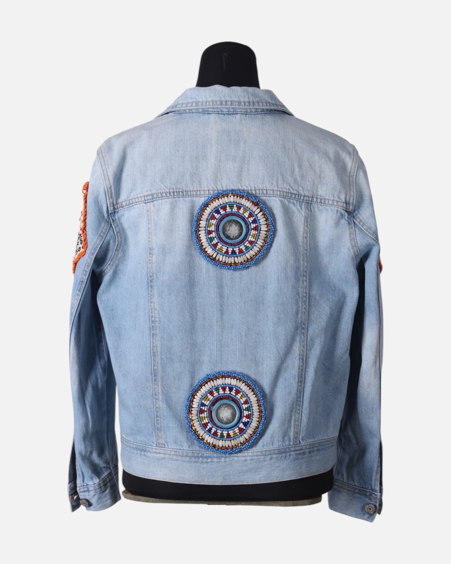 Hand Embroidered Denim Jacket For Women