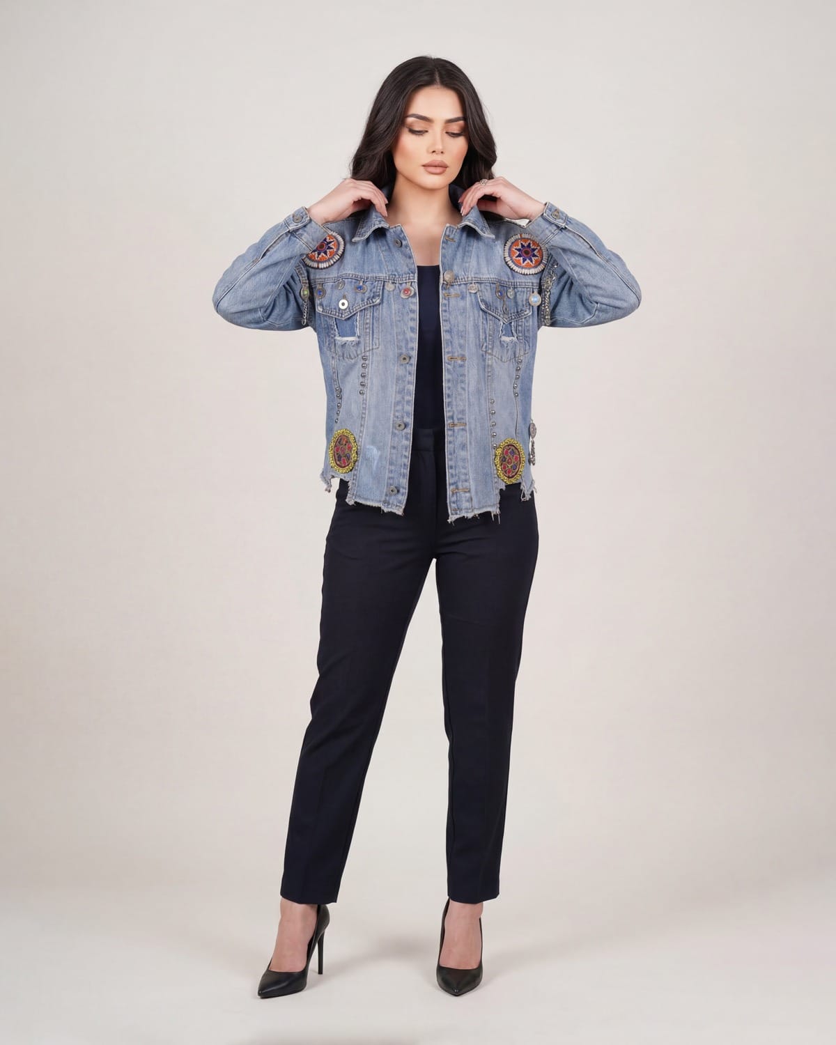 Women's Floral Embellished Jacket