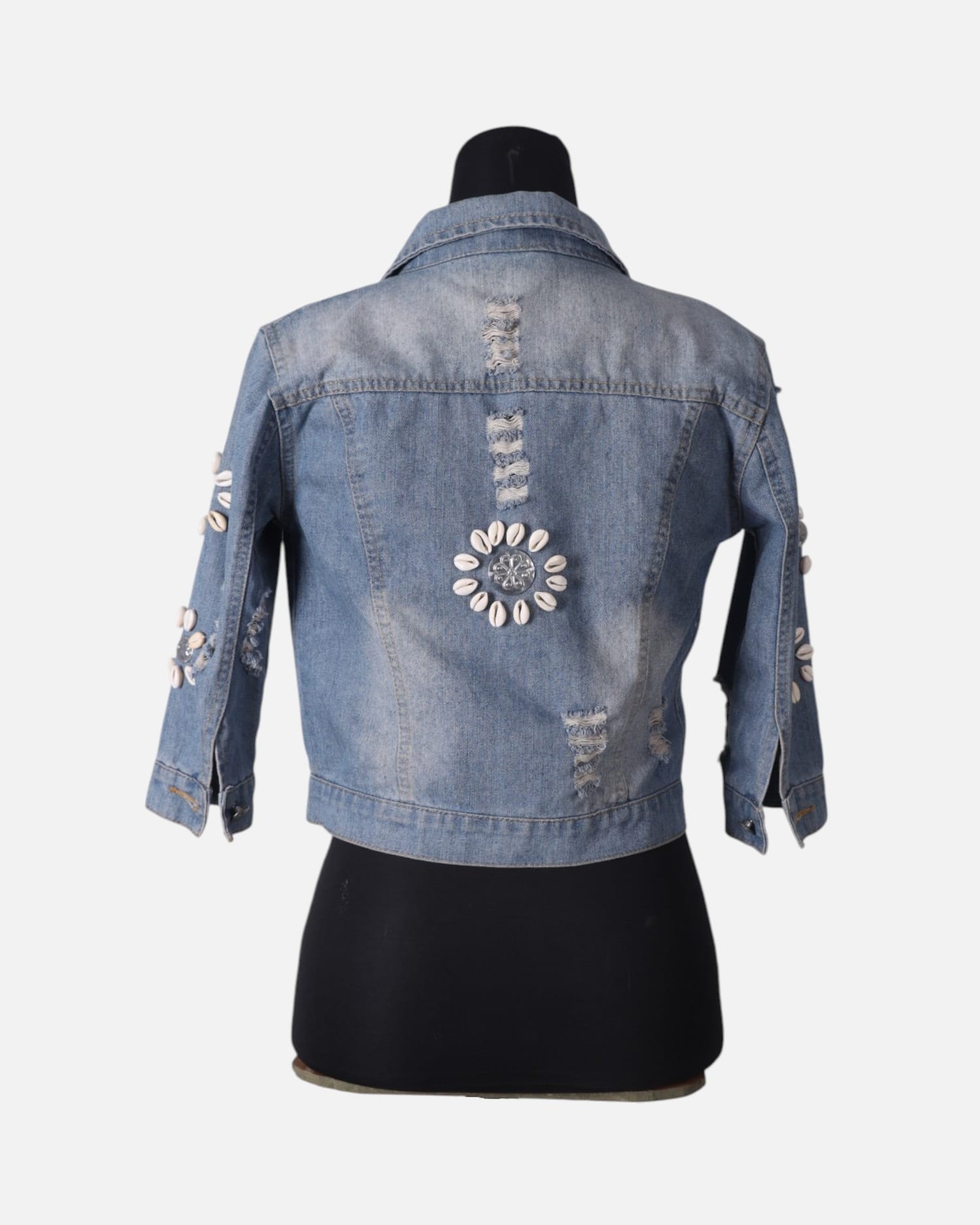 Womens  Beadwork Denim Jacket