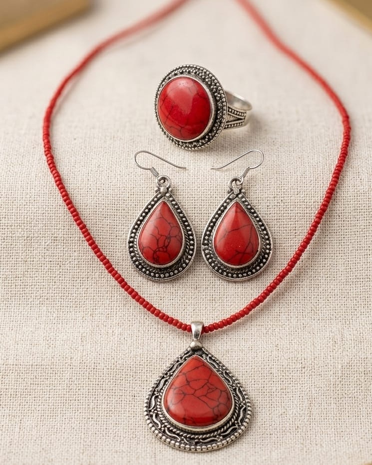 The Crimson Heritage jewelry suit
