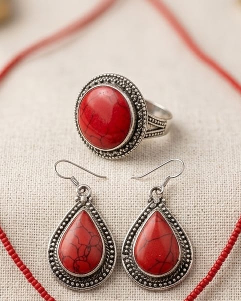 The Crimson Heritage jewelry suit