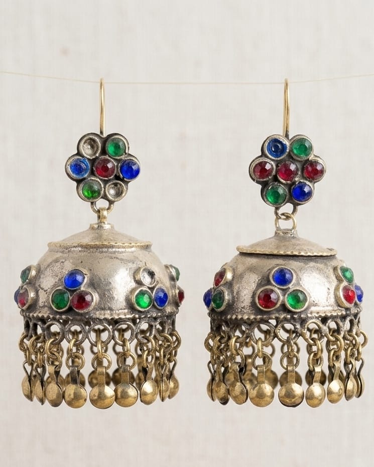 Traditional Tribal Bell Drop Earrings