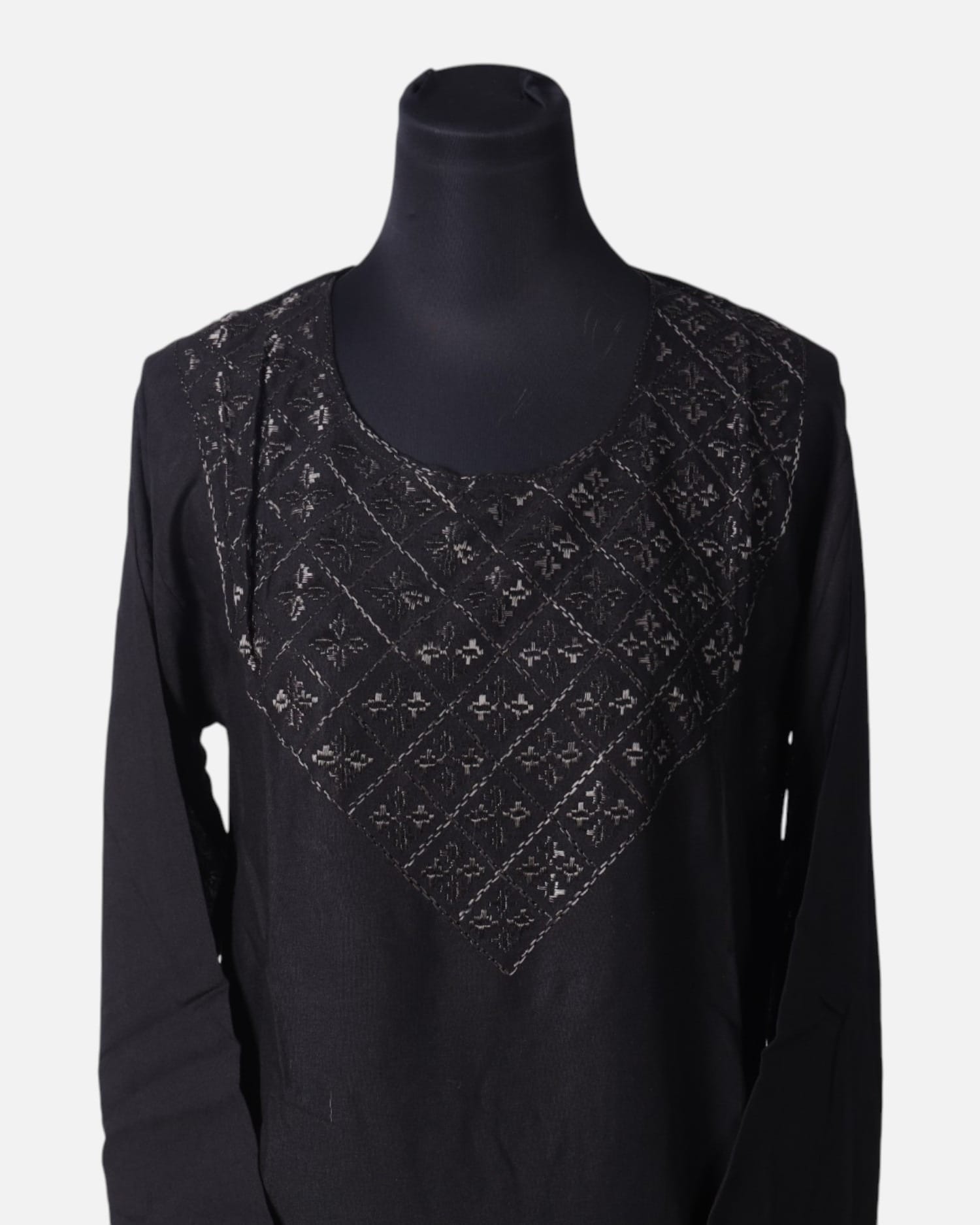 Black Cotton Punjabi Dress