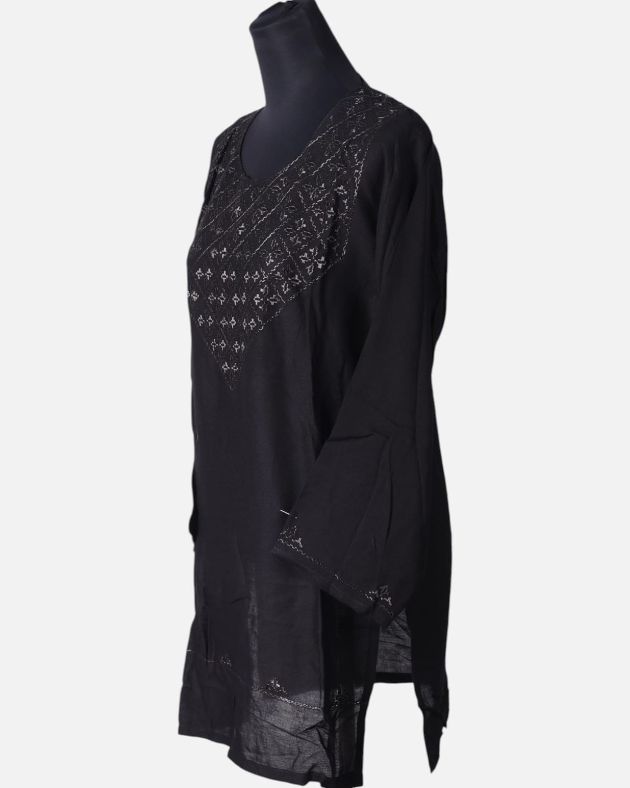 Black Cotton Punjabi Dress