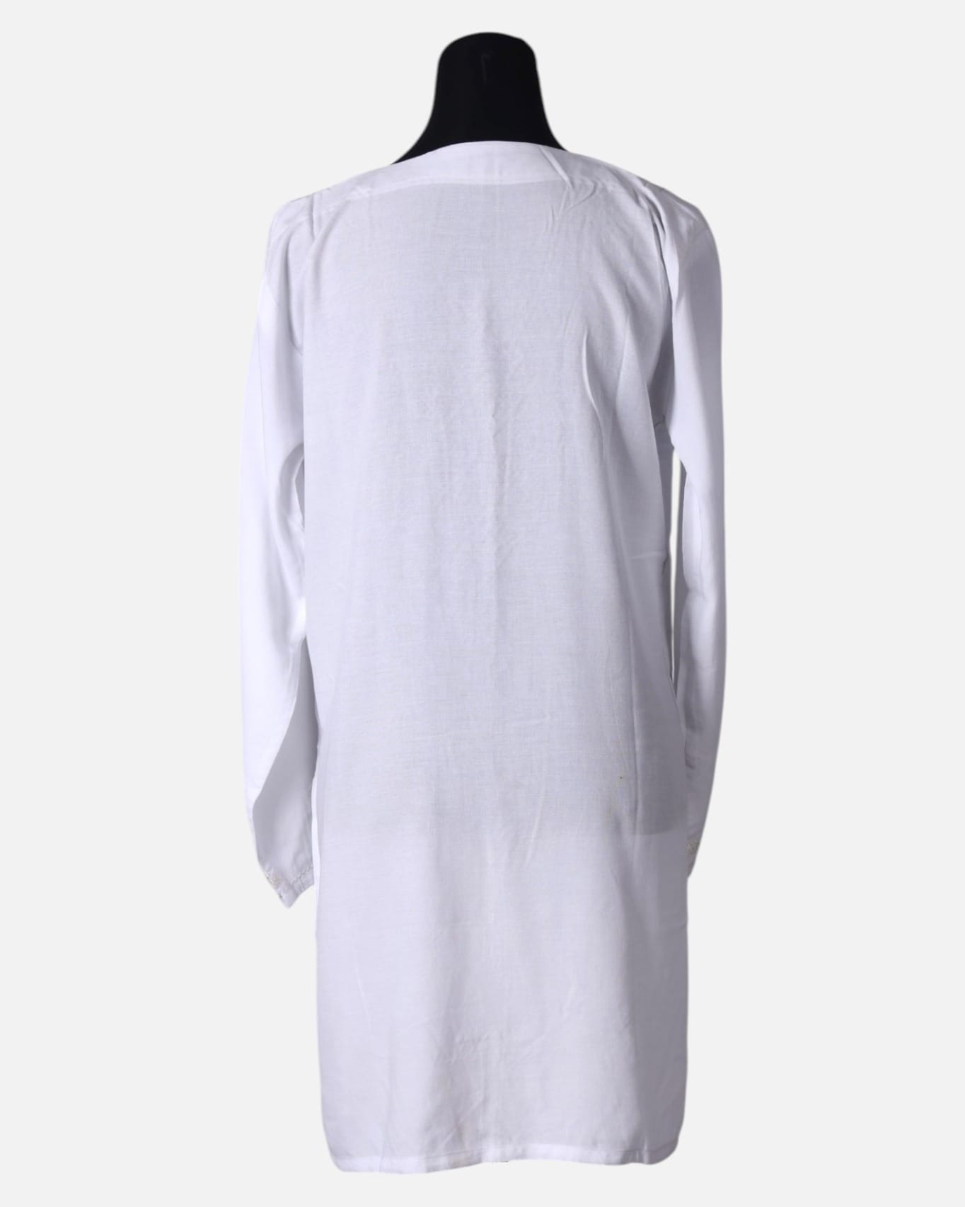 Classic White Cotton Top Dress with Fine Embroidery