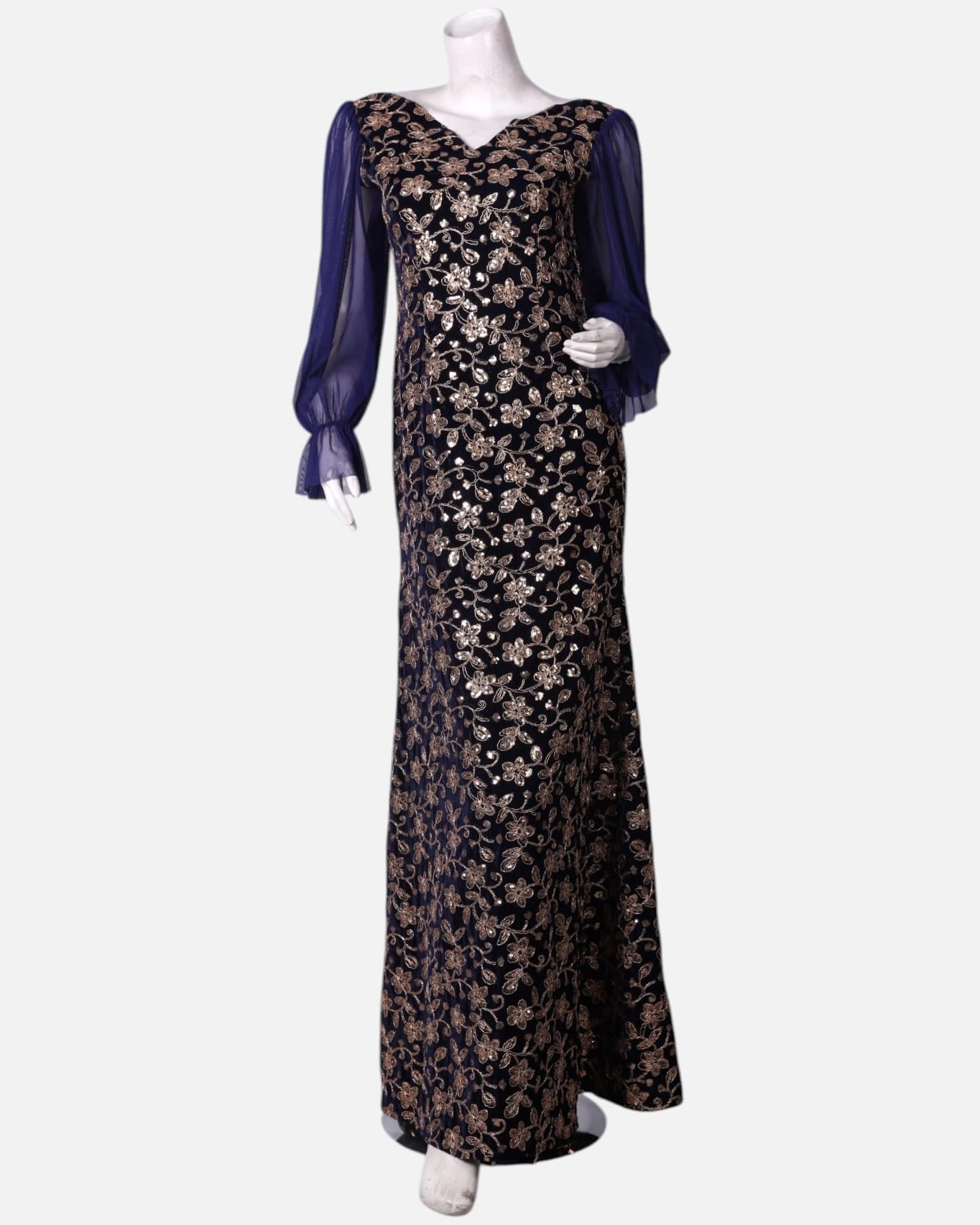 Floral Velvet Dress