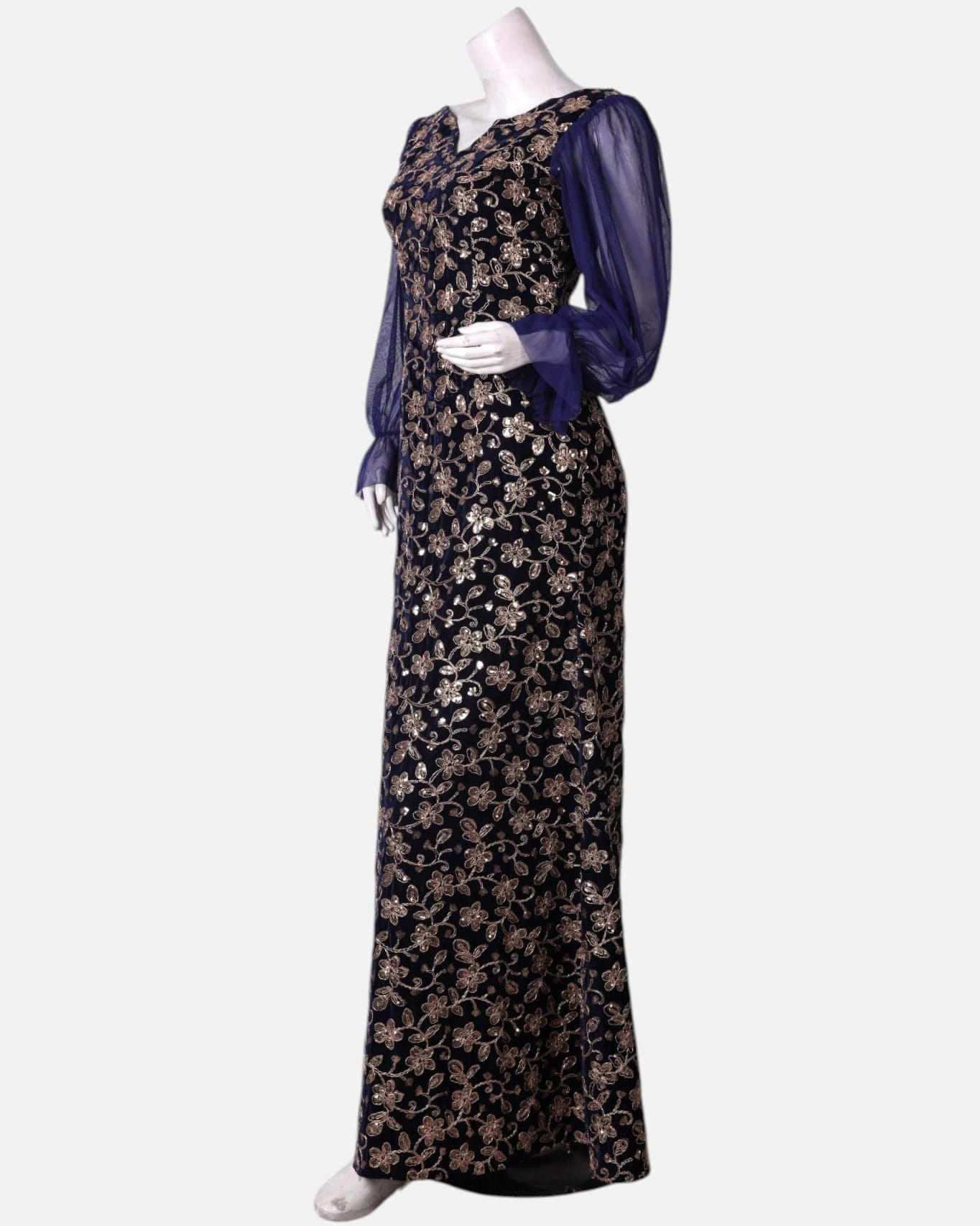 Floral Velvet Dress