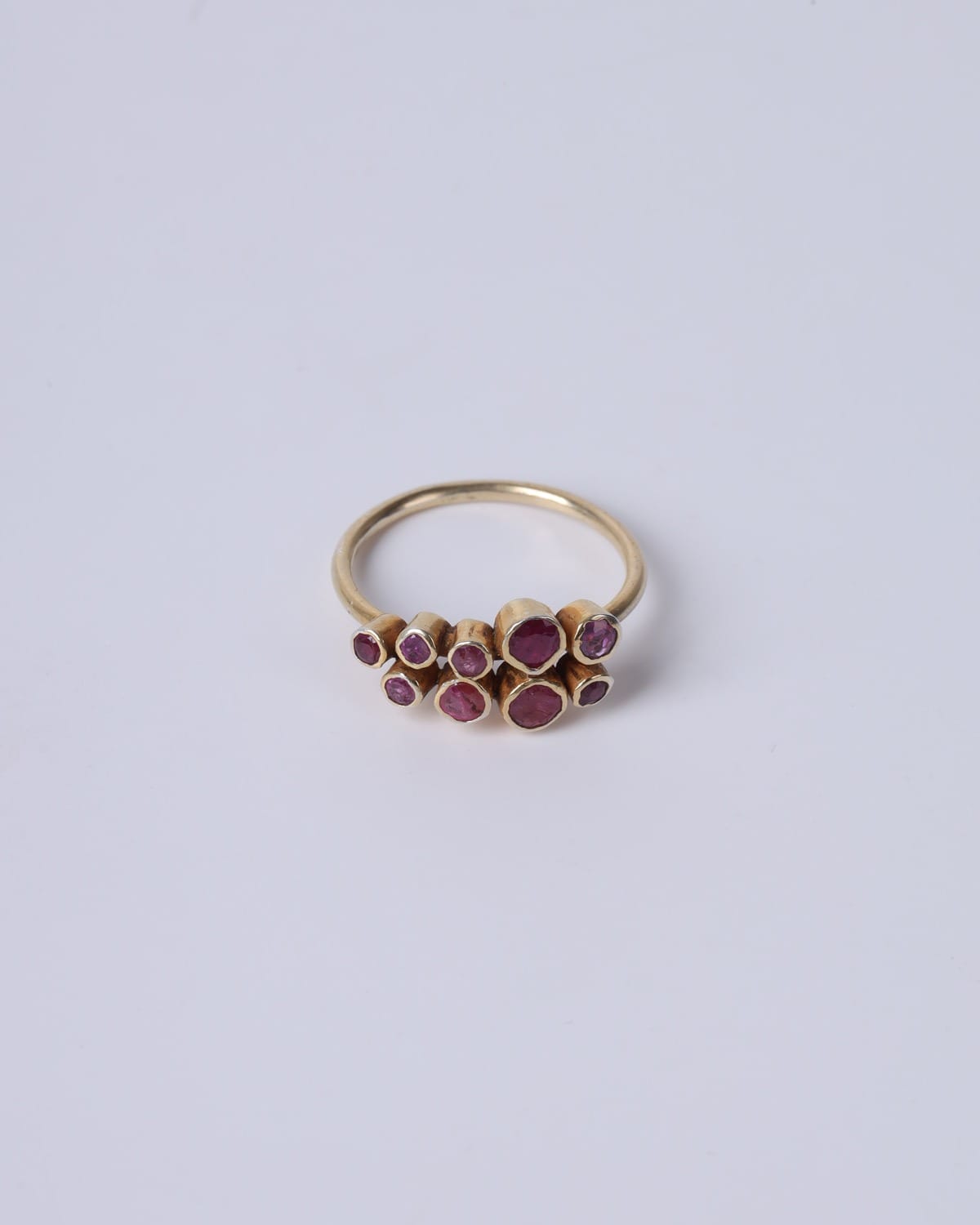 Natural Ruby Ring Silver Gold Plated Husna