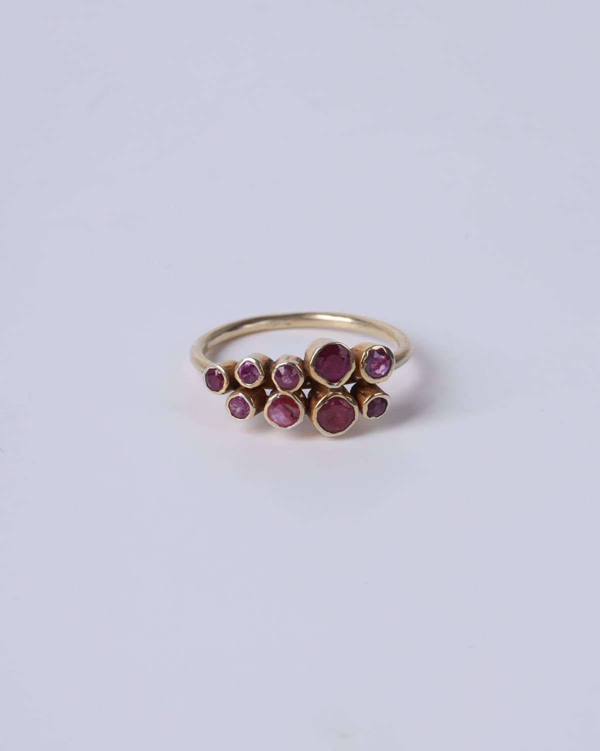 Natural Ruby Ring Silver Gold Plated Husna
