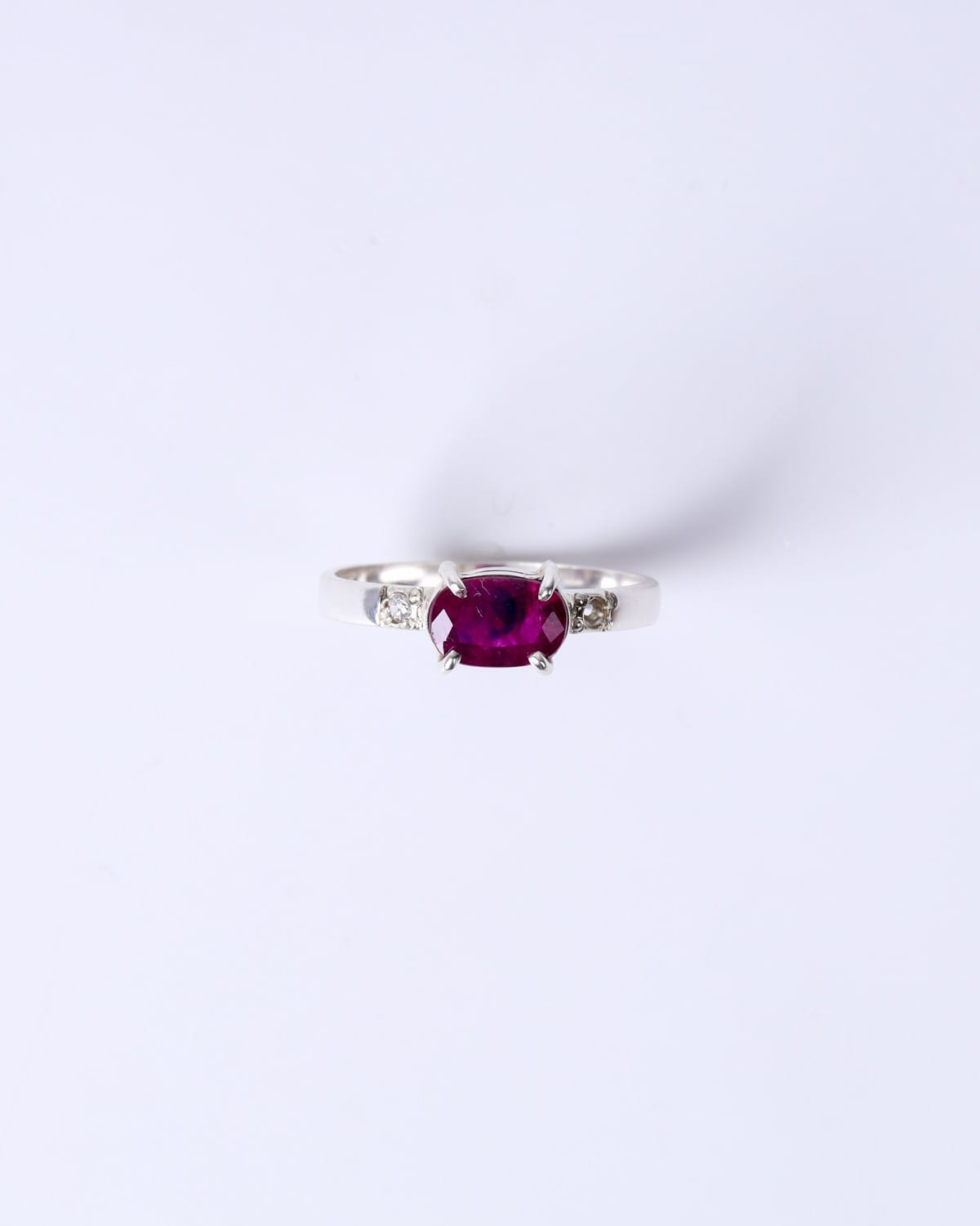 Ruby Ring in Silver – Elegant Red Design with Natural Ruby