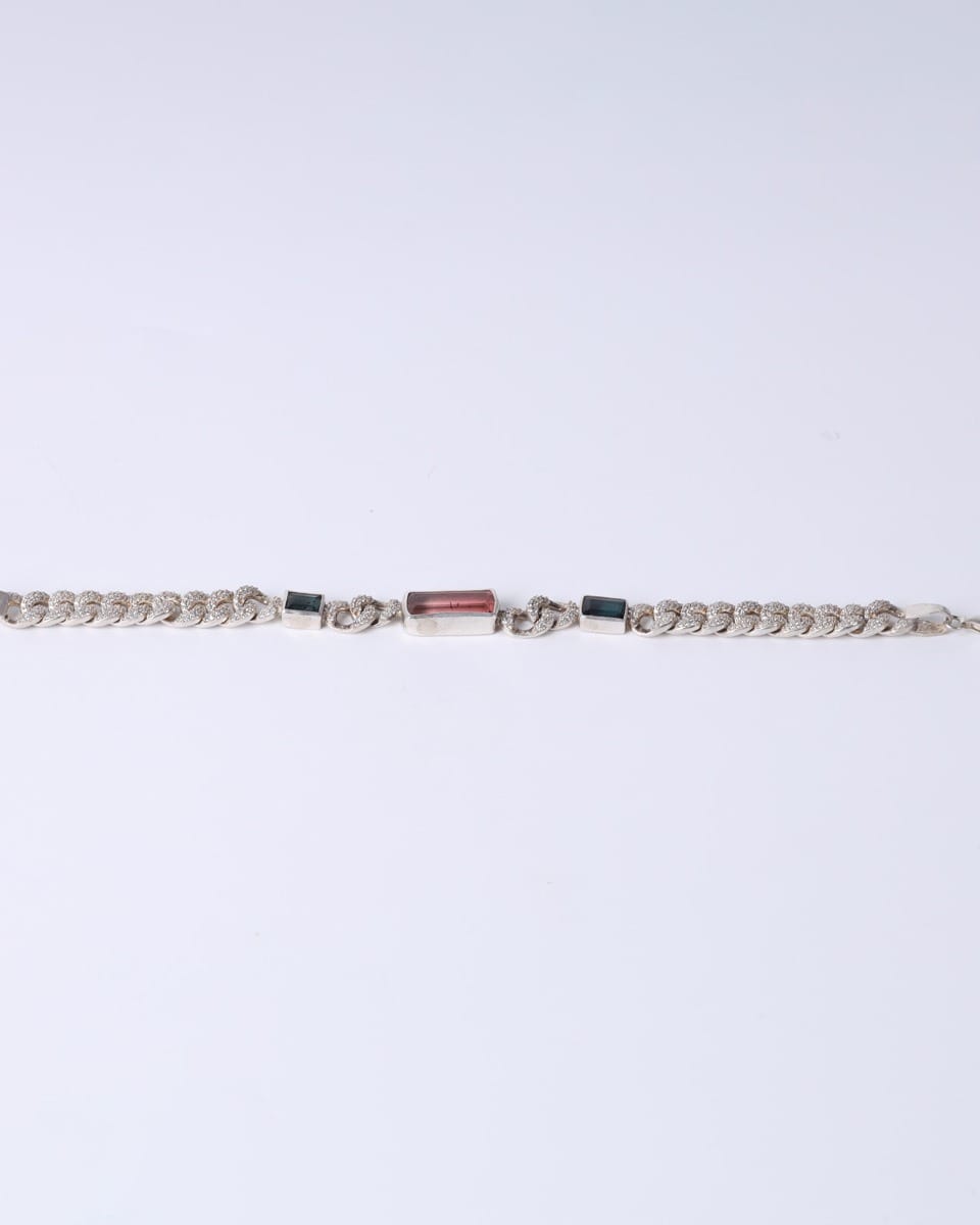 Bracelet in Silver Kuner Tourmaline