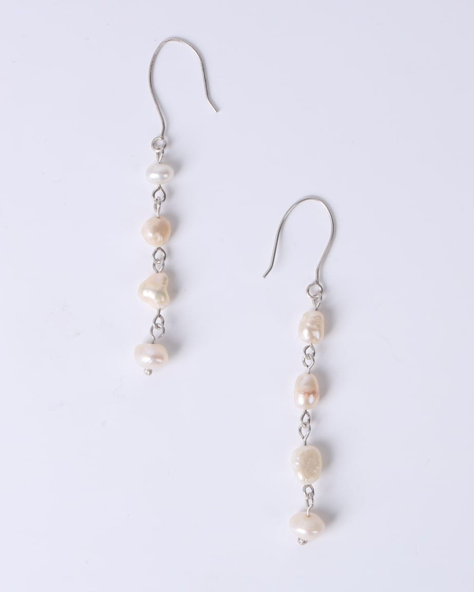 Pearl Jewelry Set Sadaf Necklace, Earrings, Bracelet