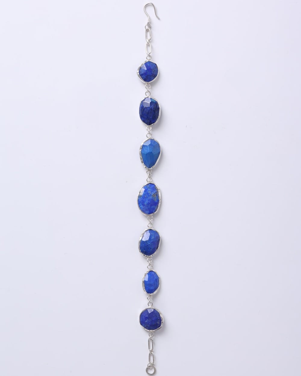 Lapis Jewelry Set – Silver Necklace, Earrings and Bracelet