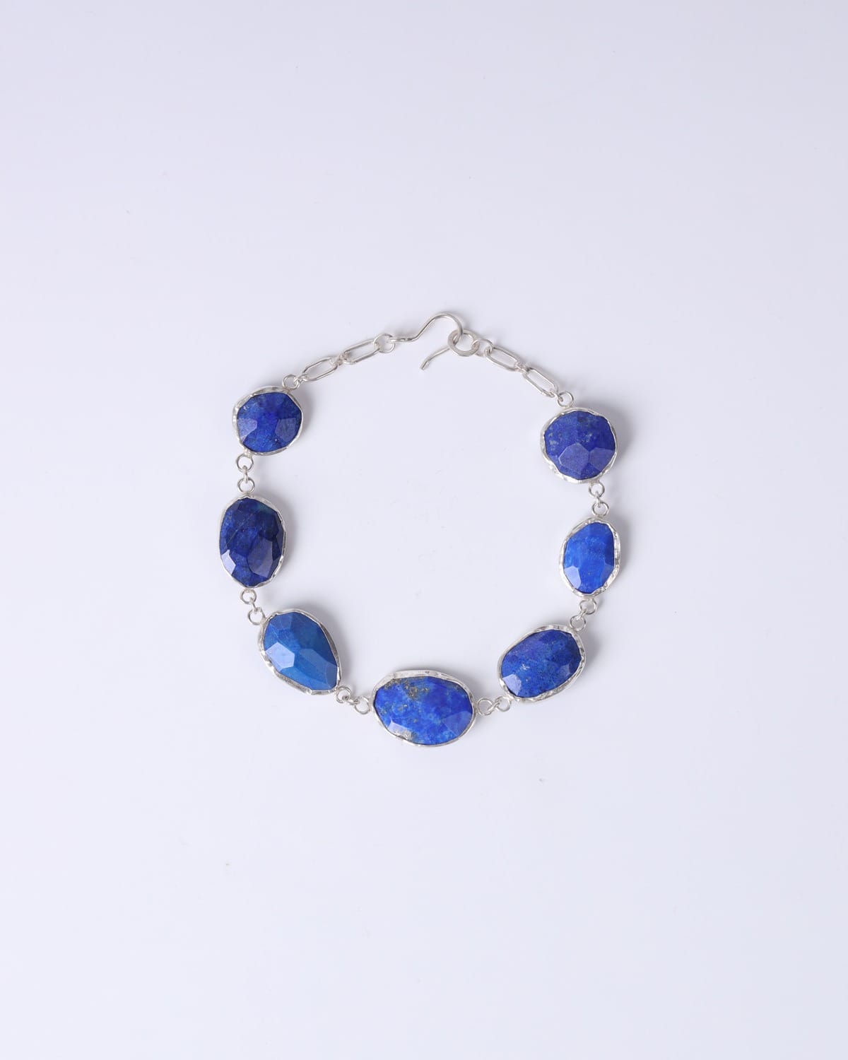 Lapis Jewelry Set – Silver Necklace, Earrings and Bracelet
