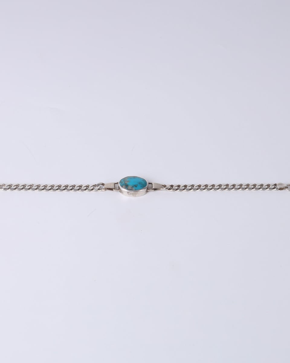 Turquoise Silver Statement Bracelet