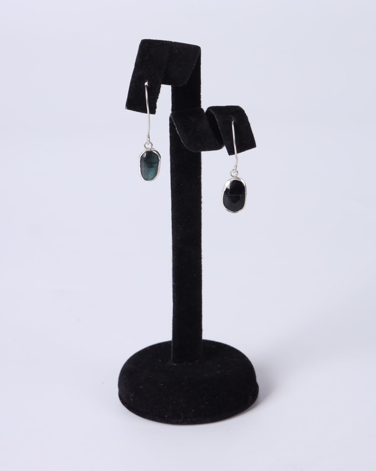 Black Tourmaline Silver Necklace & Bracelet Set