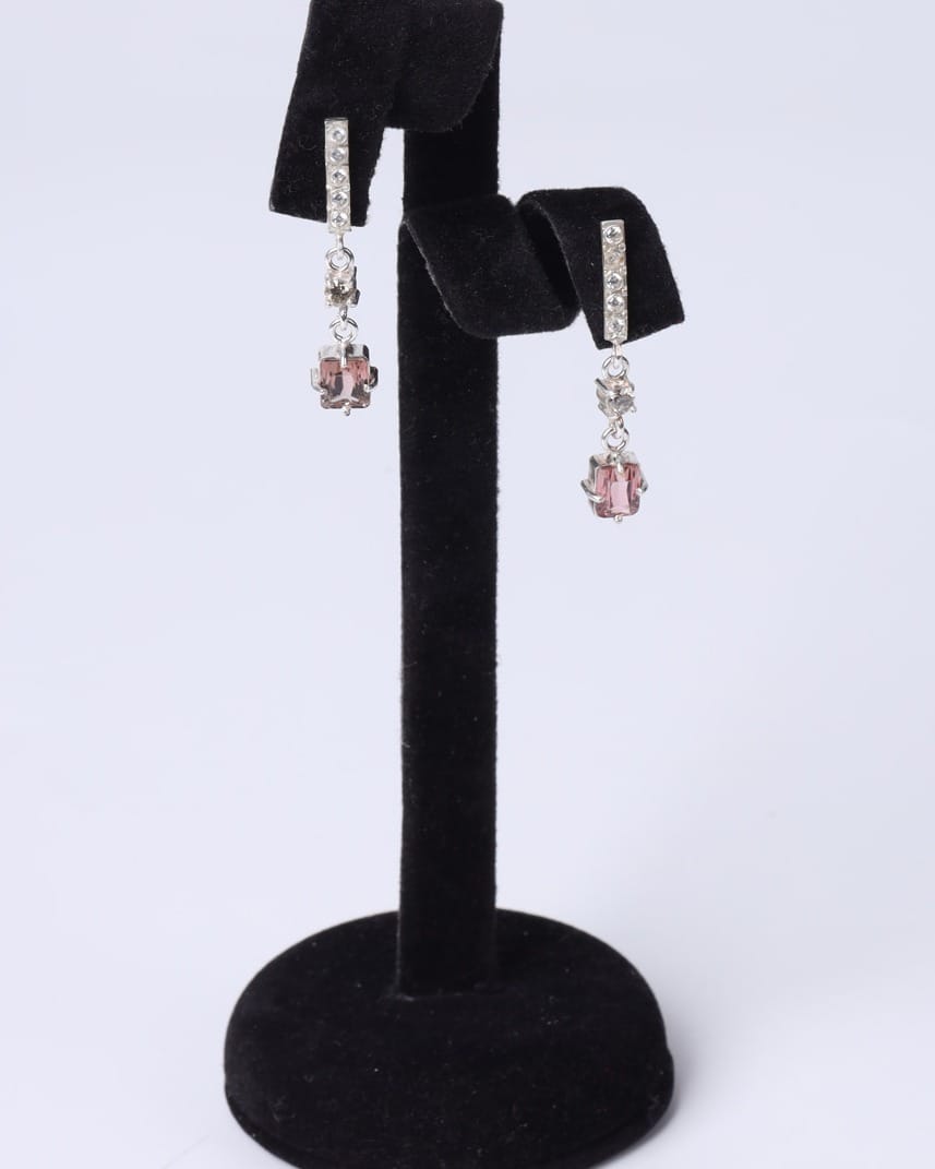Silver Bridal Jewelry Set, Necklace, Earrings & Ring
