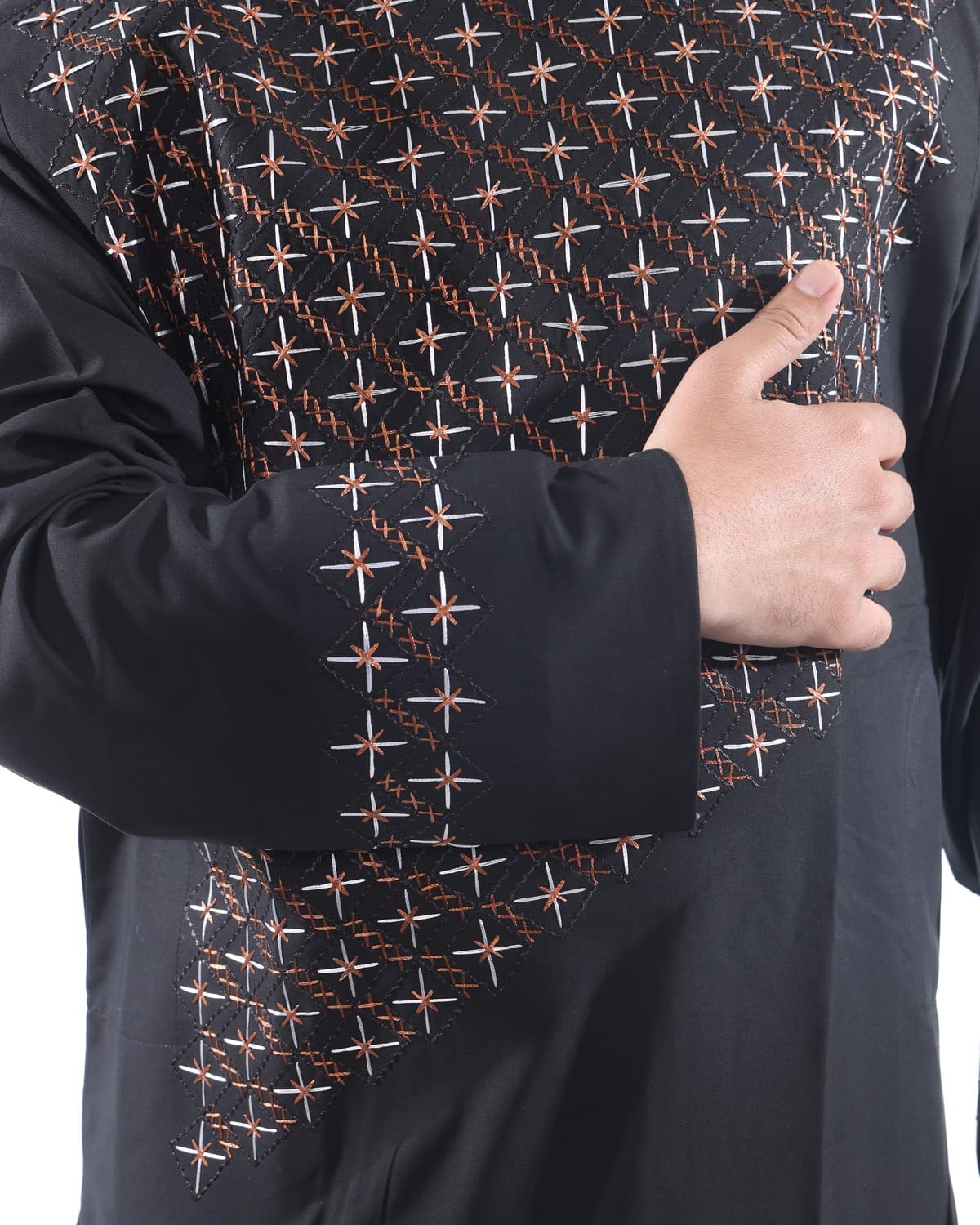 Afghani Sena Pur Pehran Tumban Afghani Style in Grace Fabric