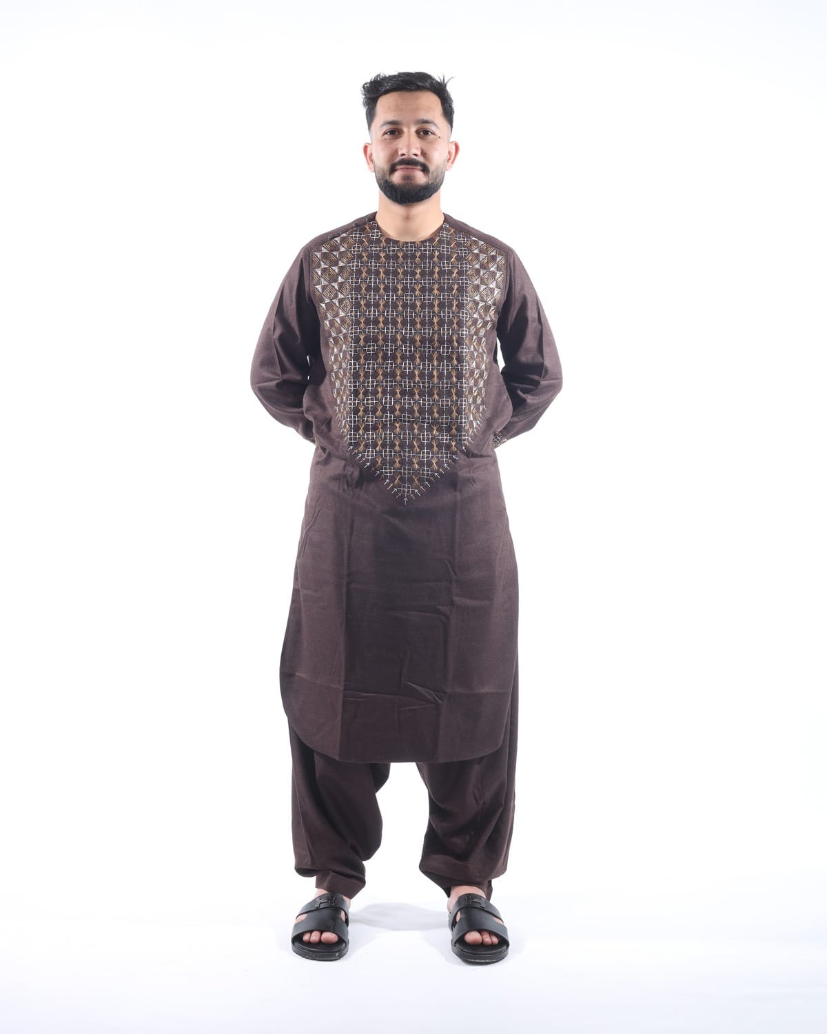 Men Clothes Embroidery Afghani Style Pehran tumban