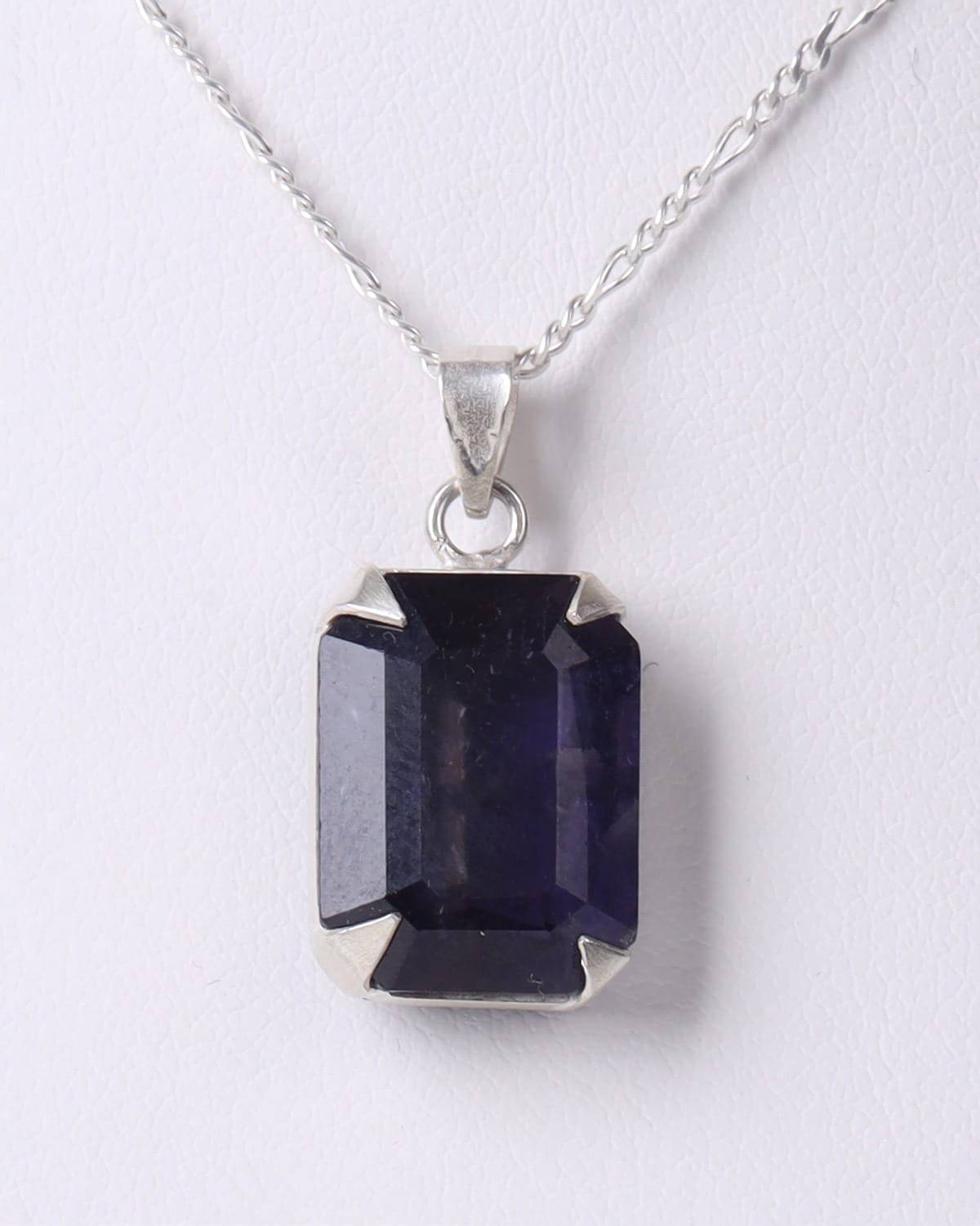 Bumi Halite Necklace with Silver Chain - 18 Inches
