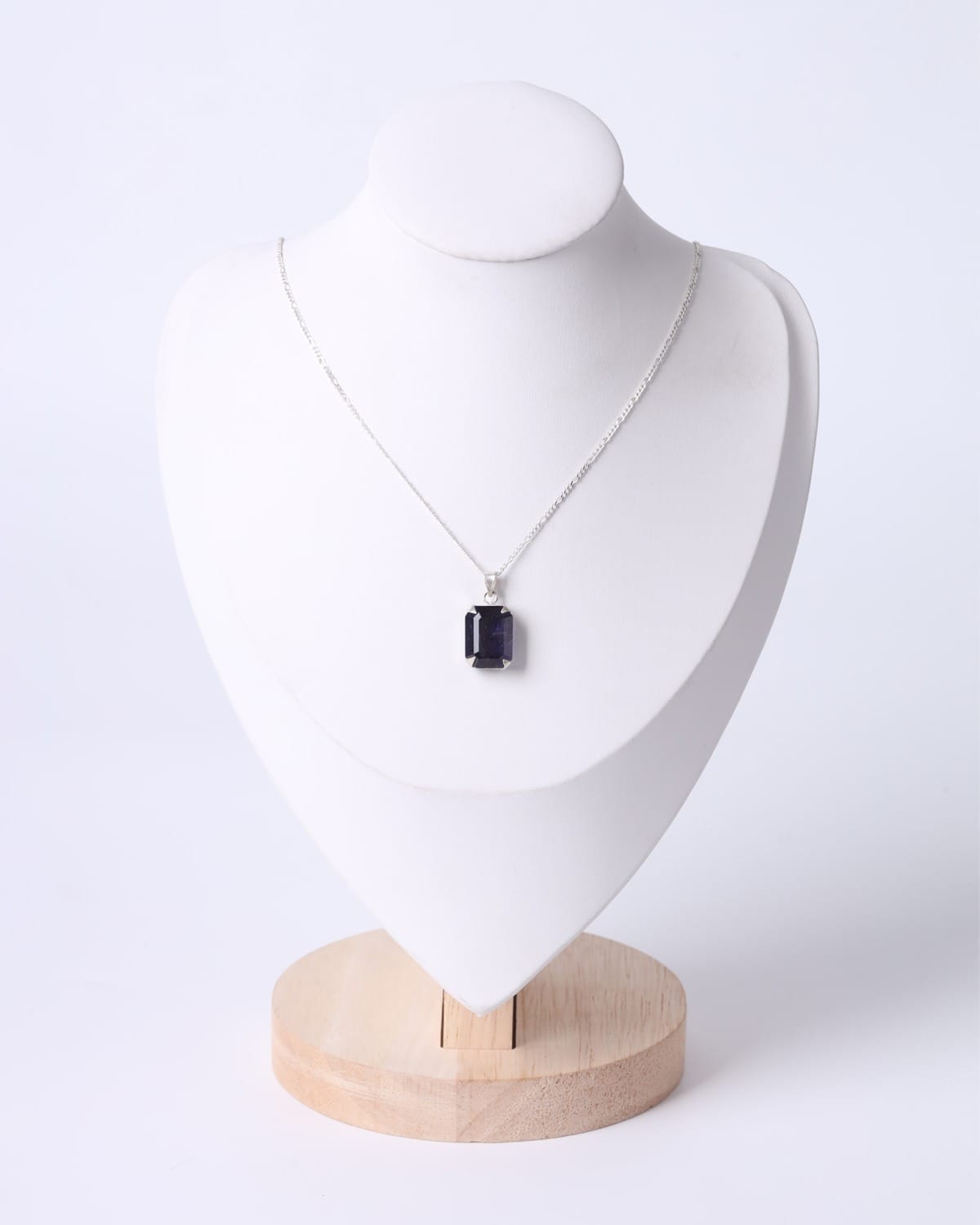Bumi Halite Necklace with Silver Chain - 18 Inches