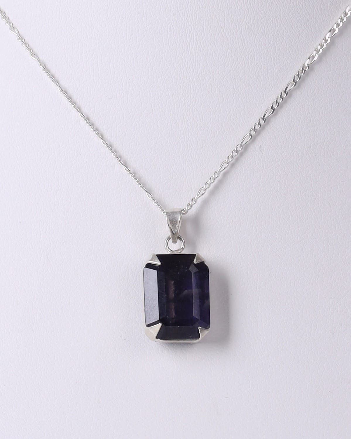 Bumi Halite Necklace with Silver Chain - 18 Inches